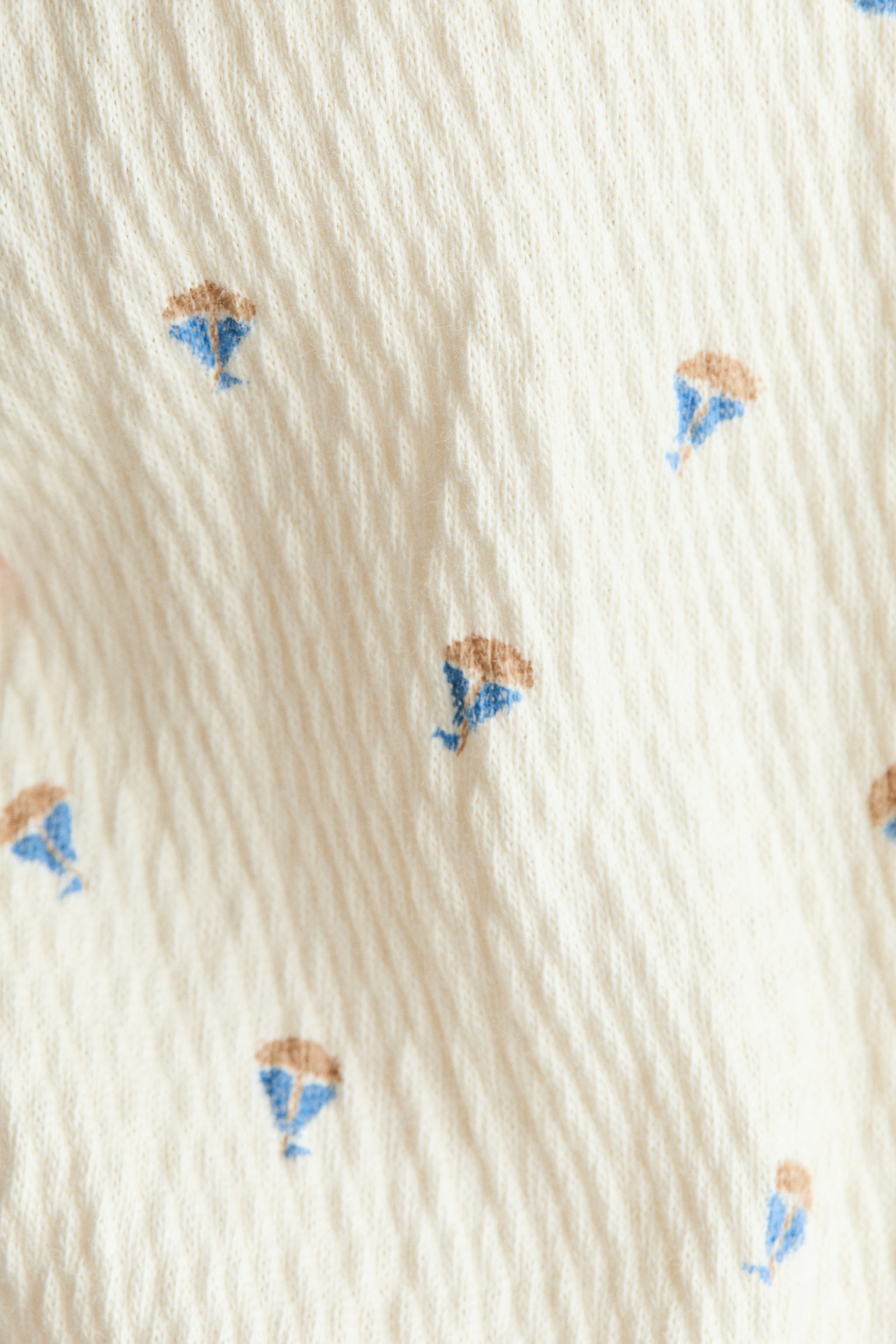 Детский комбинезон H&M Printed Romper Suit, цвет: Кремовый — фото 2