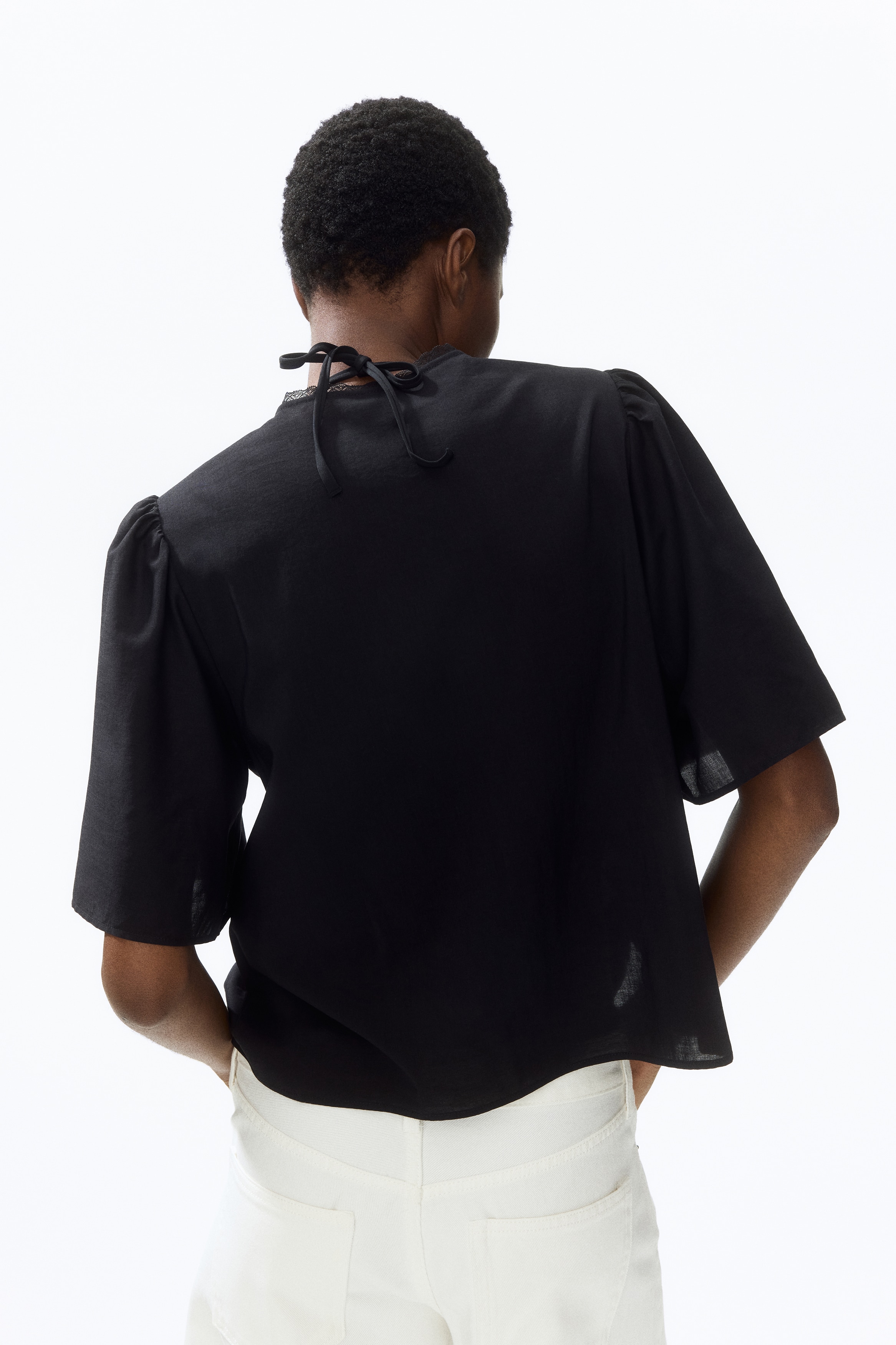 Women's White Blouse with Pintucks | H&M US