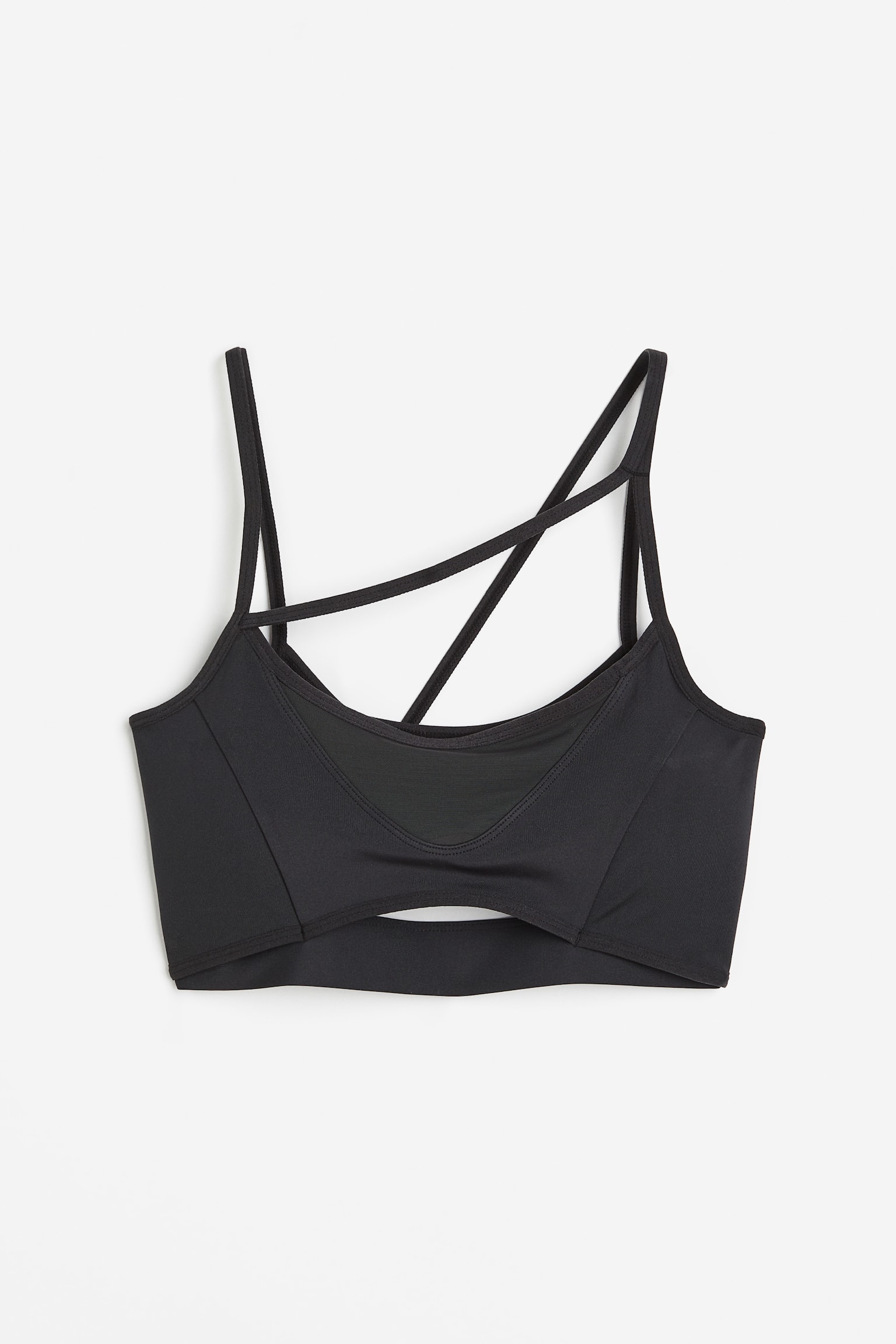 Light Support Sports Bra In DryMove™ - Dark grey - 1