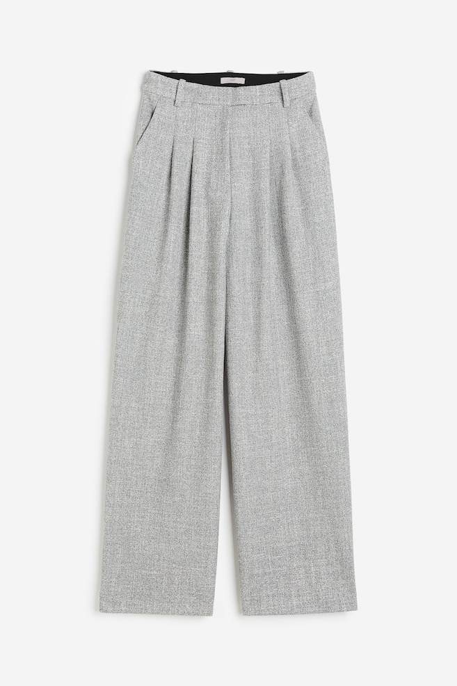 Wide trousers - Grey marl/Black/Beige/Dark beige/Checked/dc/dc/dc/dc/dc - 2