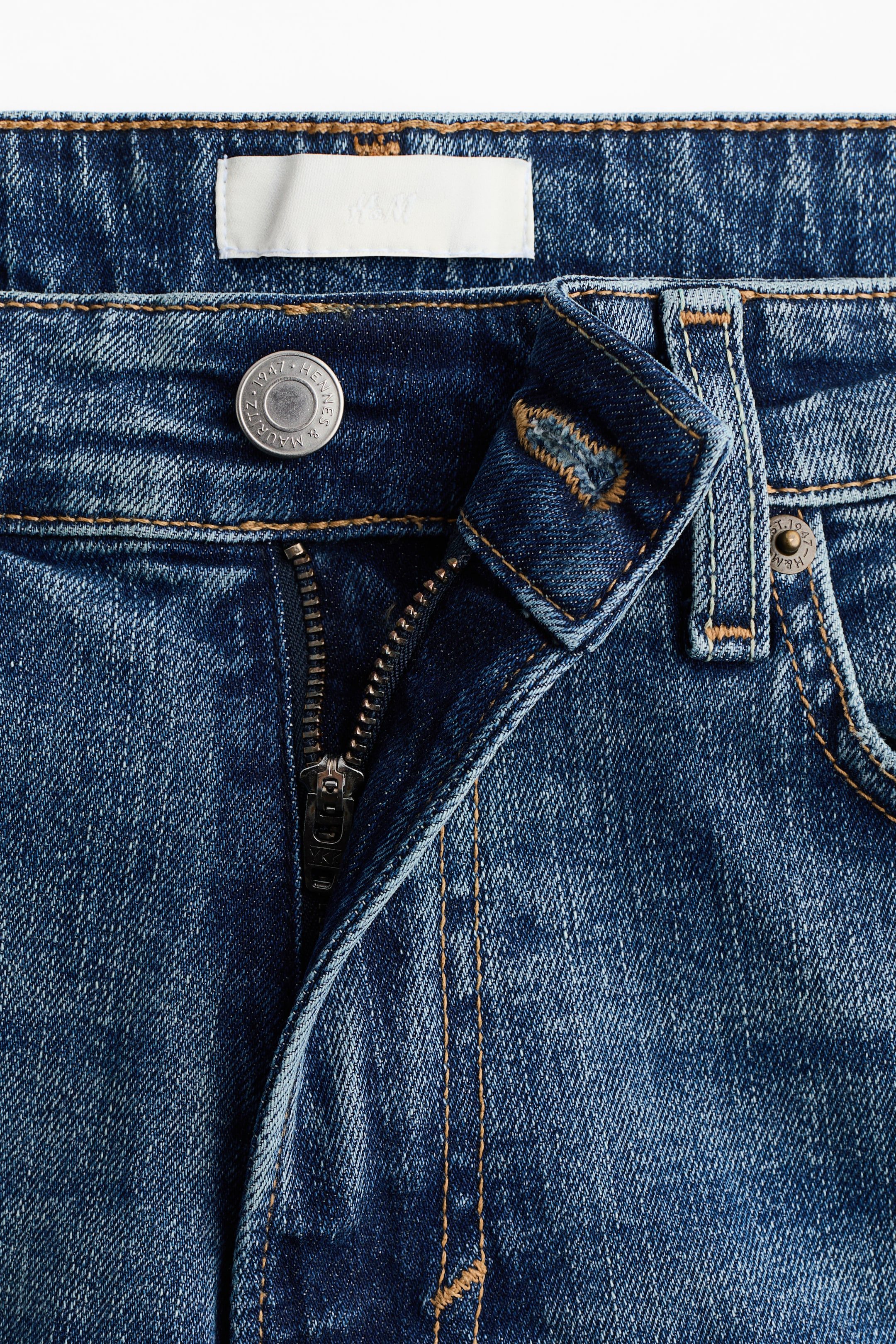 이미지 확대 보기: 하이웨이스트 플레어 진 - 데님 블루 - 여성 | H&M KR 6