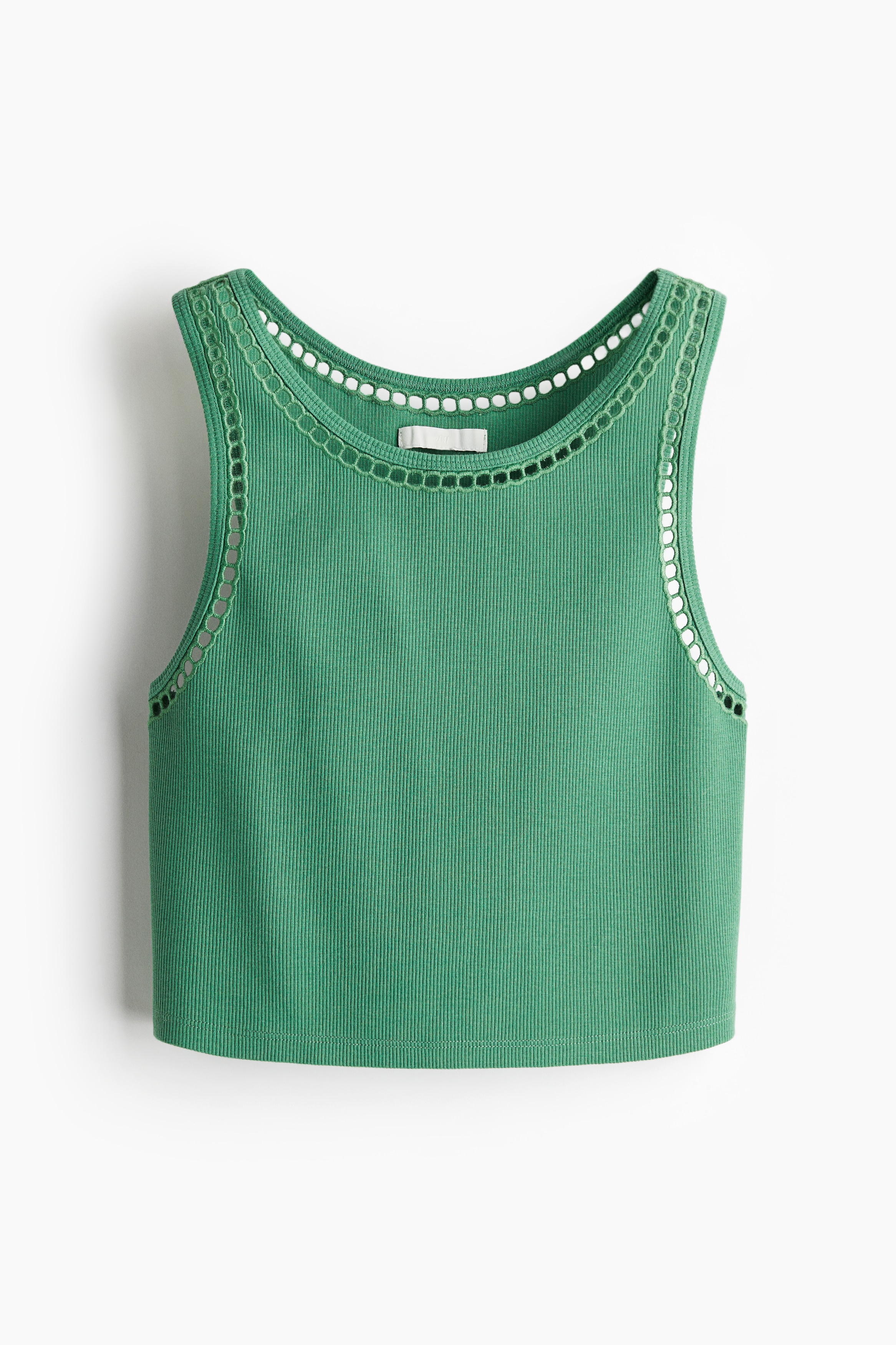 Top corto sin mangas - Verde/Negro/Blanco/Beige claro