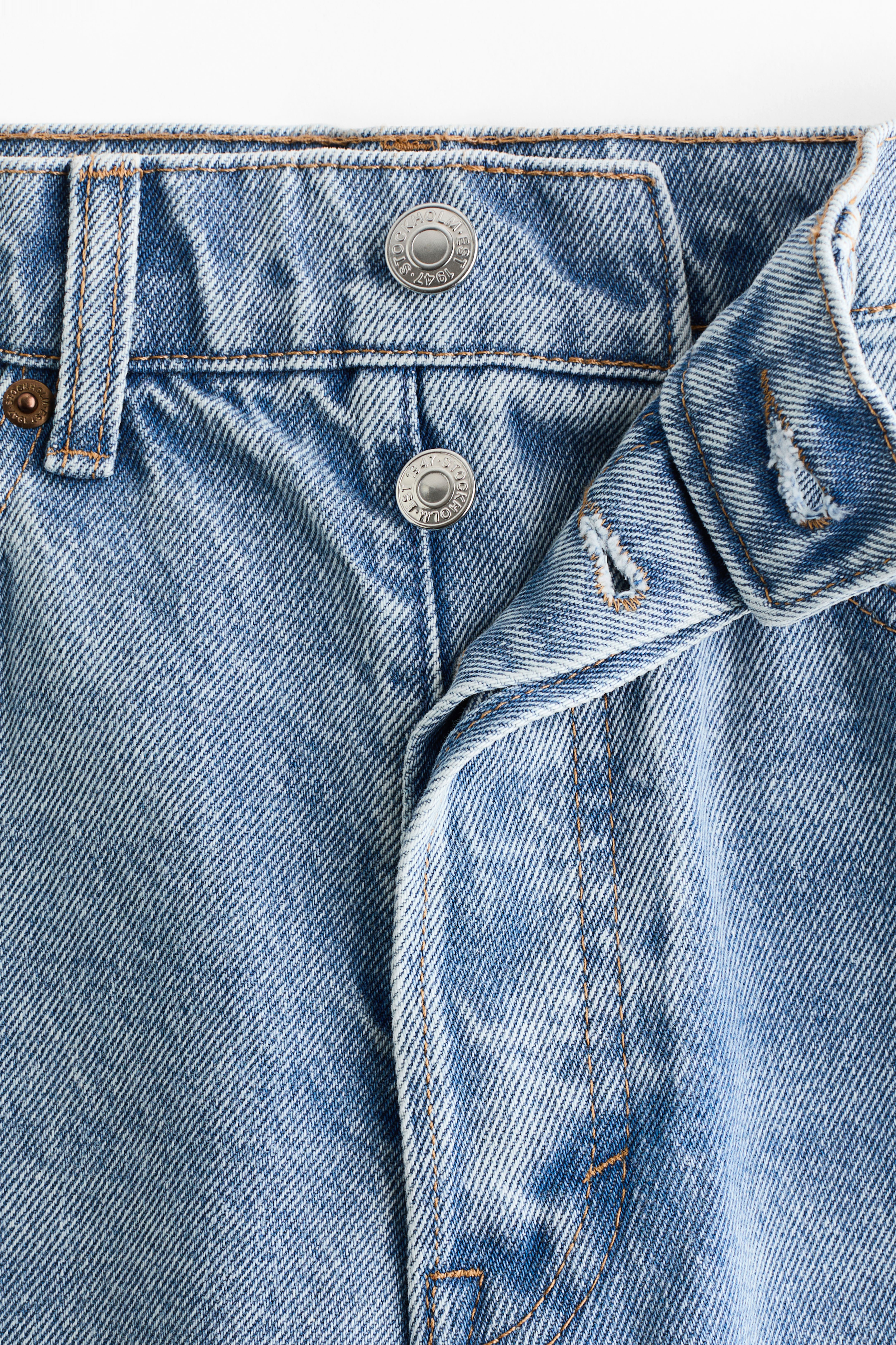 Slim Straight High-Waist Ankle Jeans
