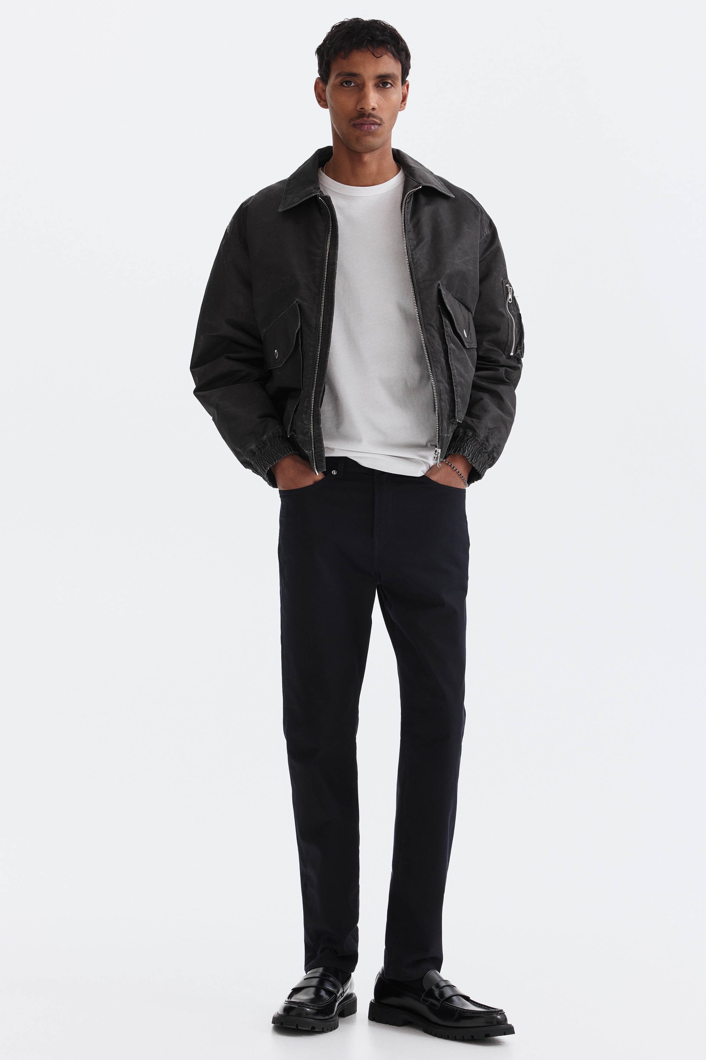 Πεντάτσεπo παντελόνι Slim Fit - Ναυτικό μπλε/Μαύρο/Μπεζ/Σκούρο γκρι/Μπεζ