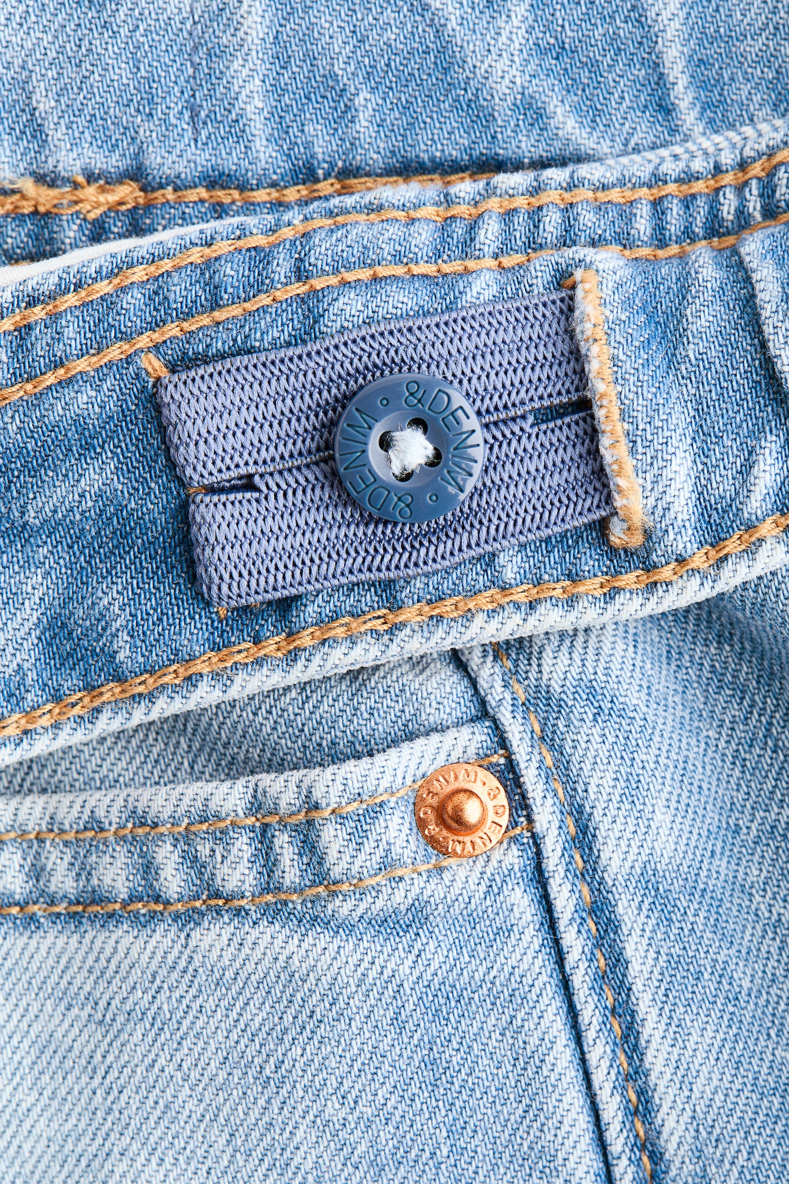Denim wrap skort - Light denim blue/Denim grey - 4