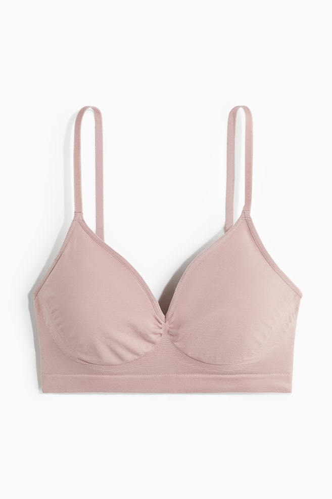 Sutien moale Seamless - Roz-prăfuit/Bej-închis/Bej/Negru - 1