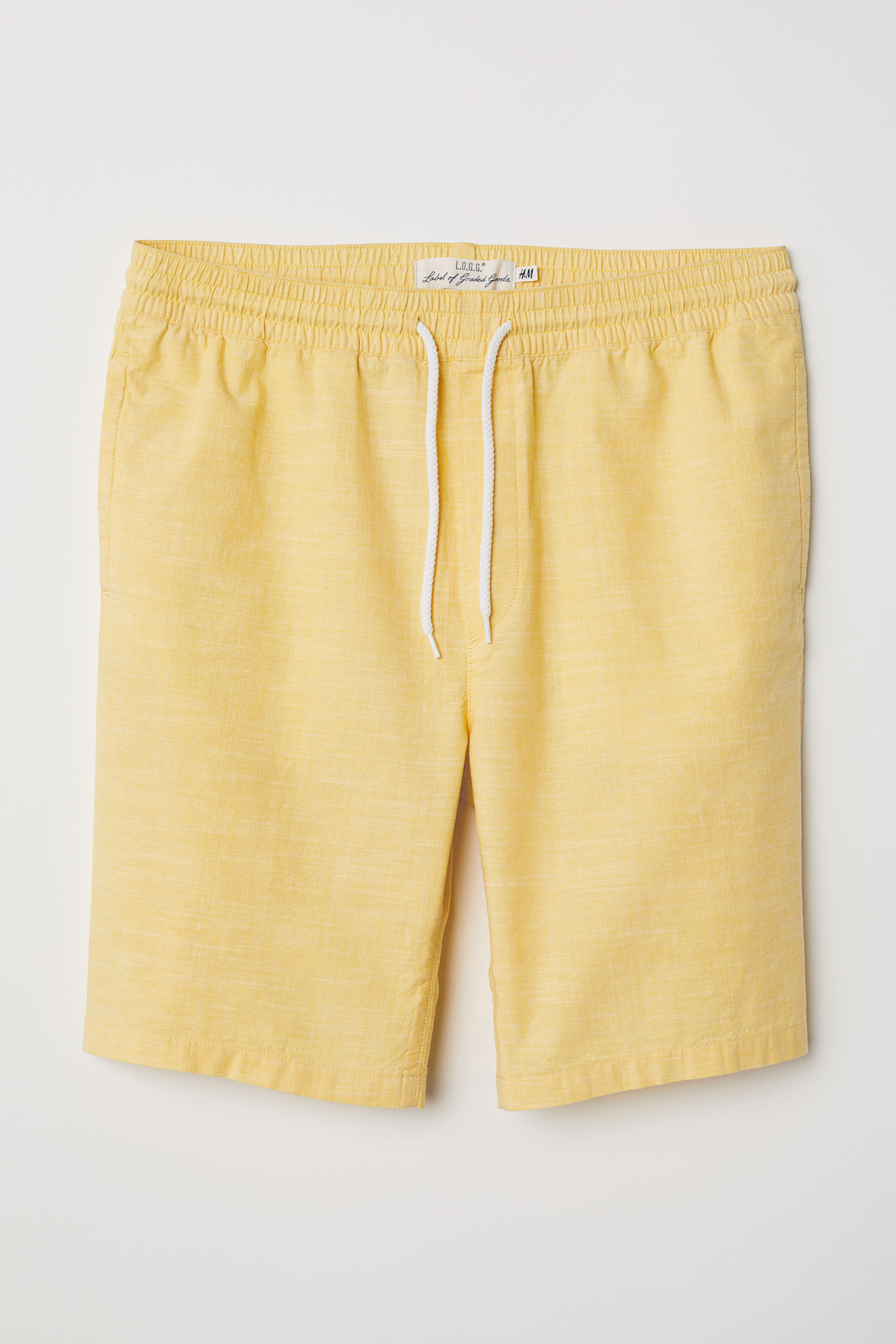 Knee length cotton shorts