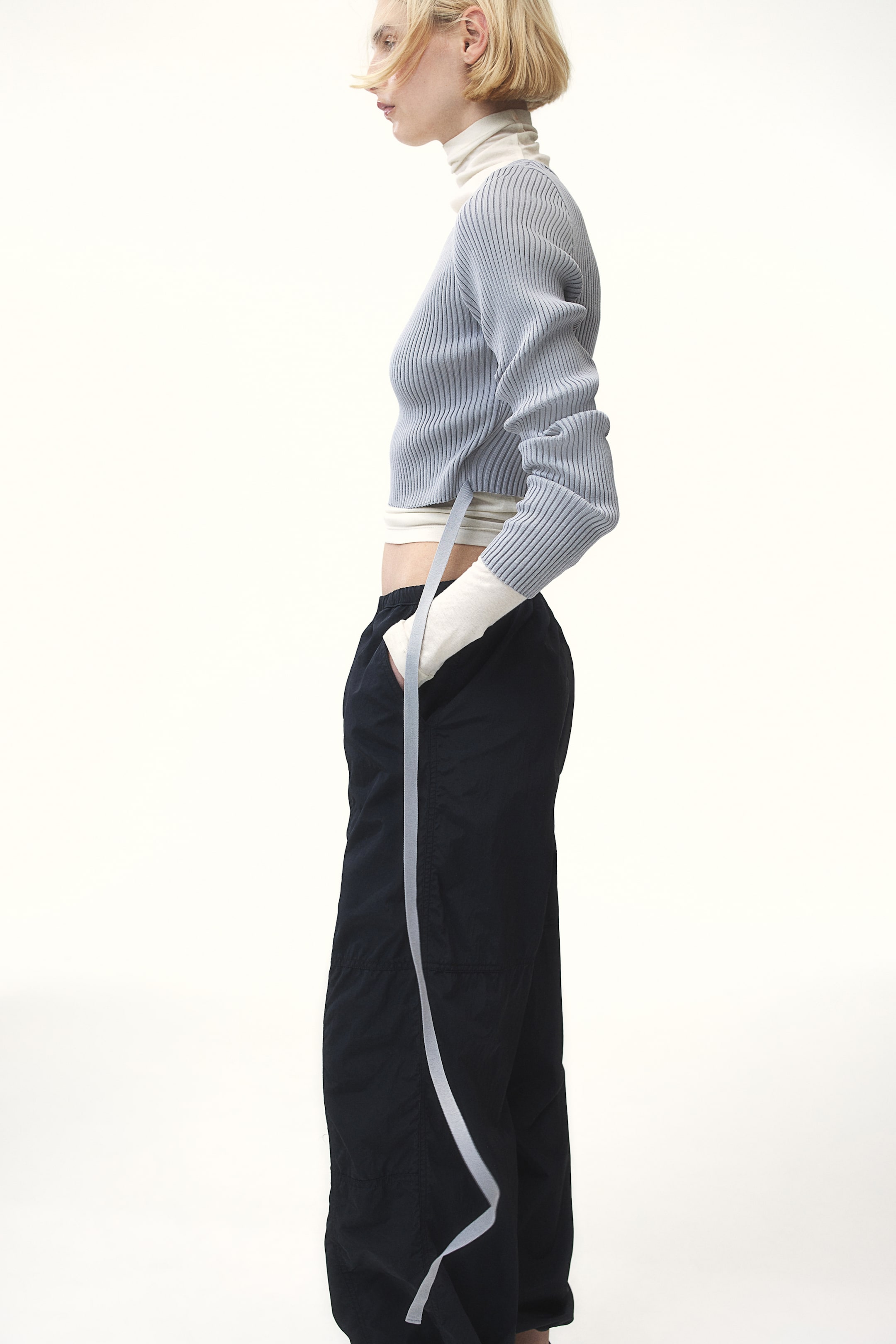 Nylon Parachute Pants