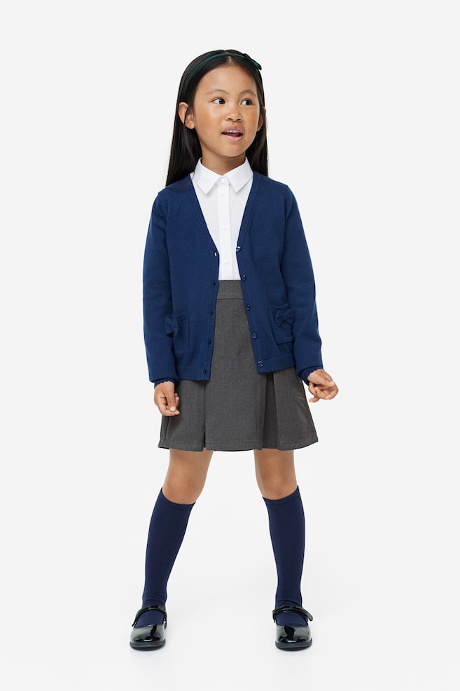 2-pack pleated school skirts - Dark grey/Navy blue/Black - 2