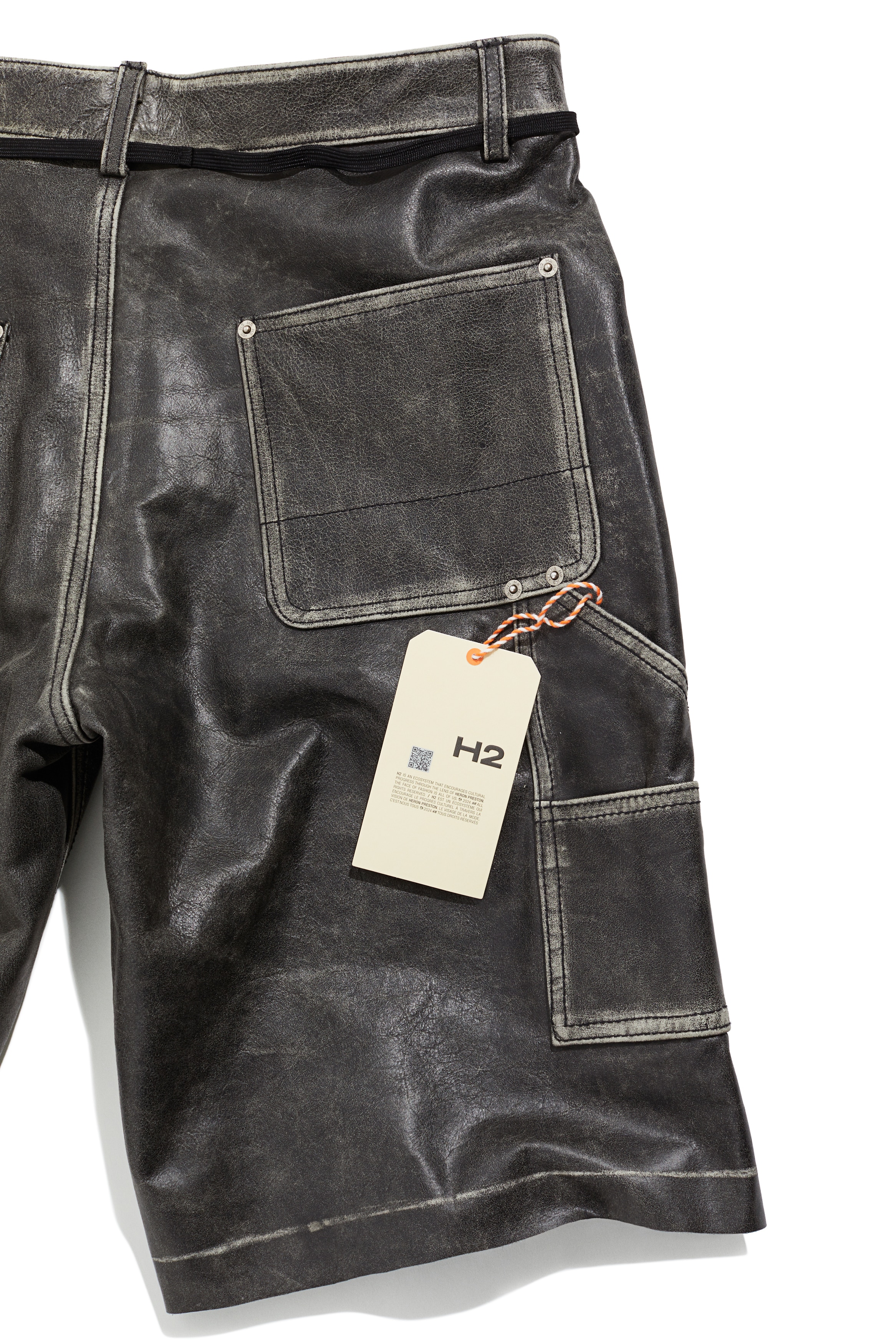 Leather Shorts - Black - Men | H&M PH