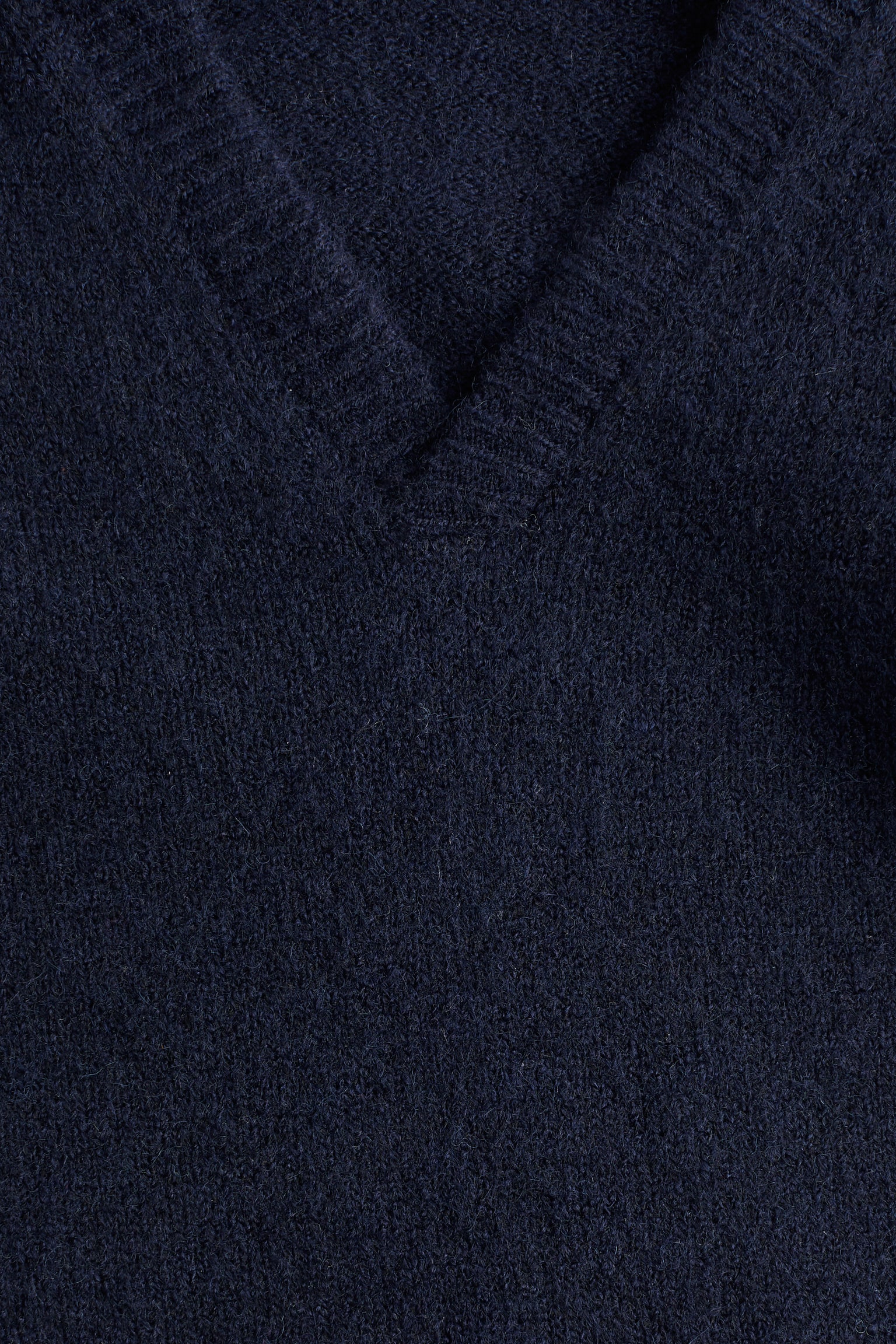 Collared fine-knit jumper - Navy blue/Grey marl/Cream/Brown marl - 4