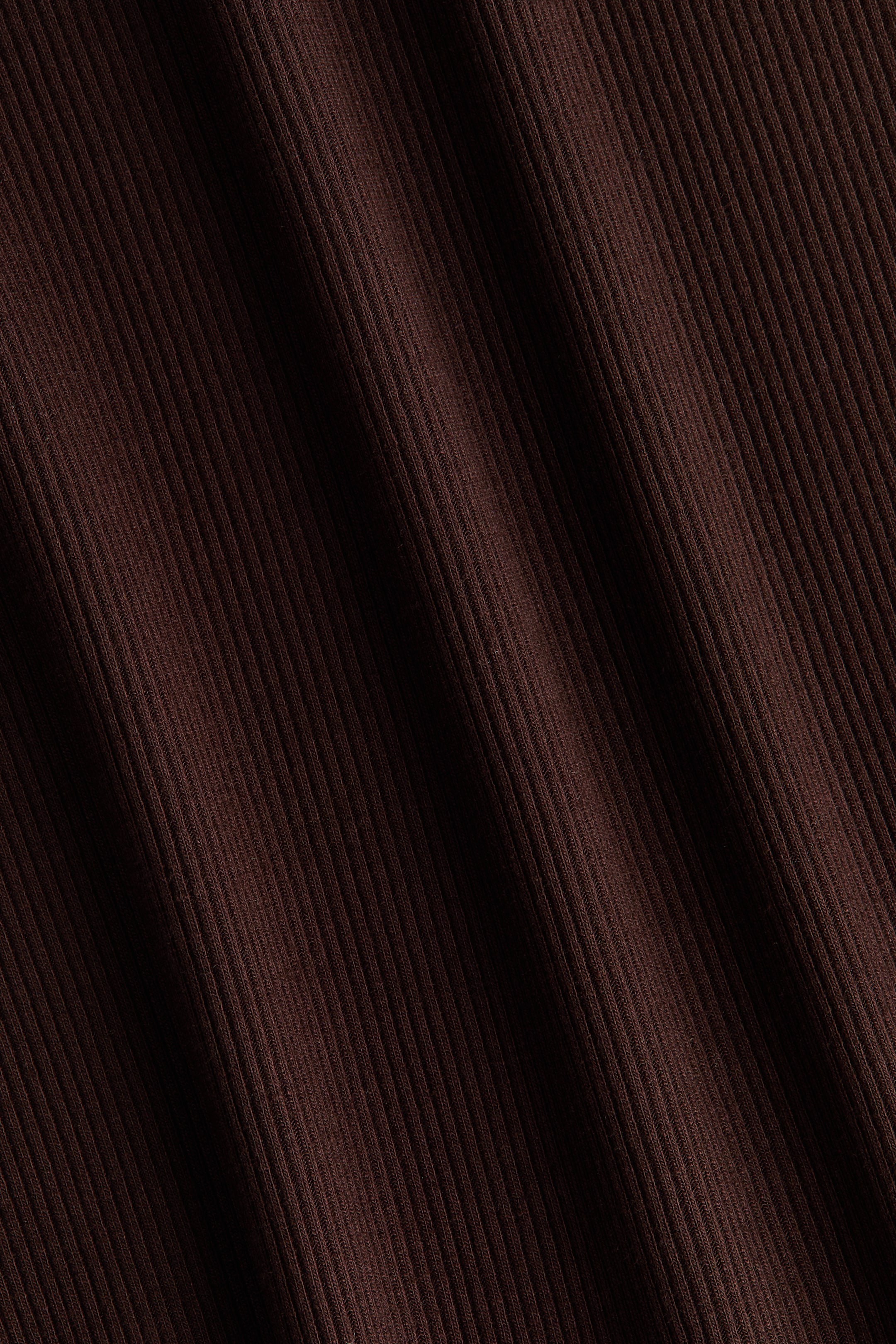 View larger image: Ribbed Top - Dark brown - Ladies | H&M US 4