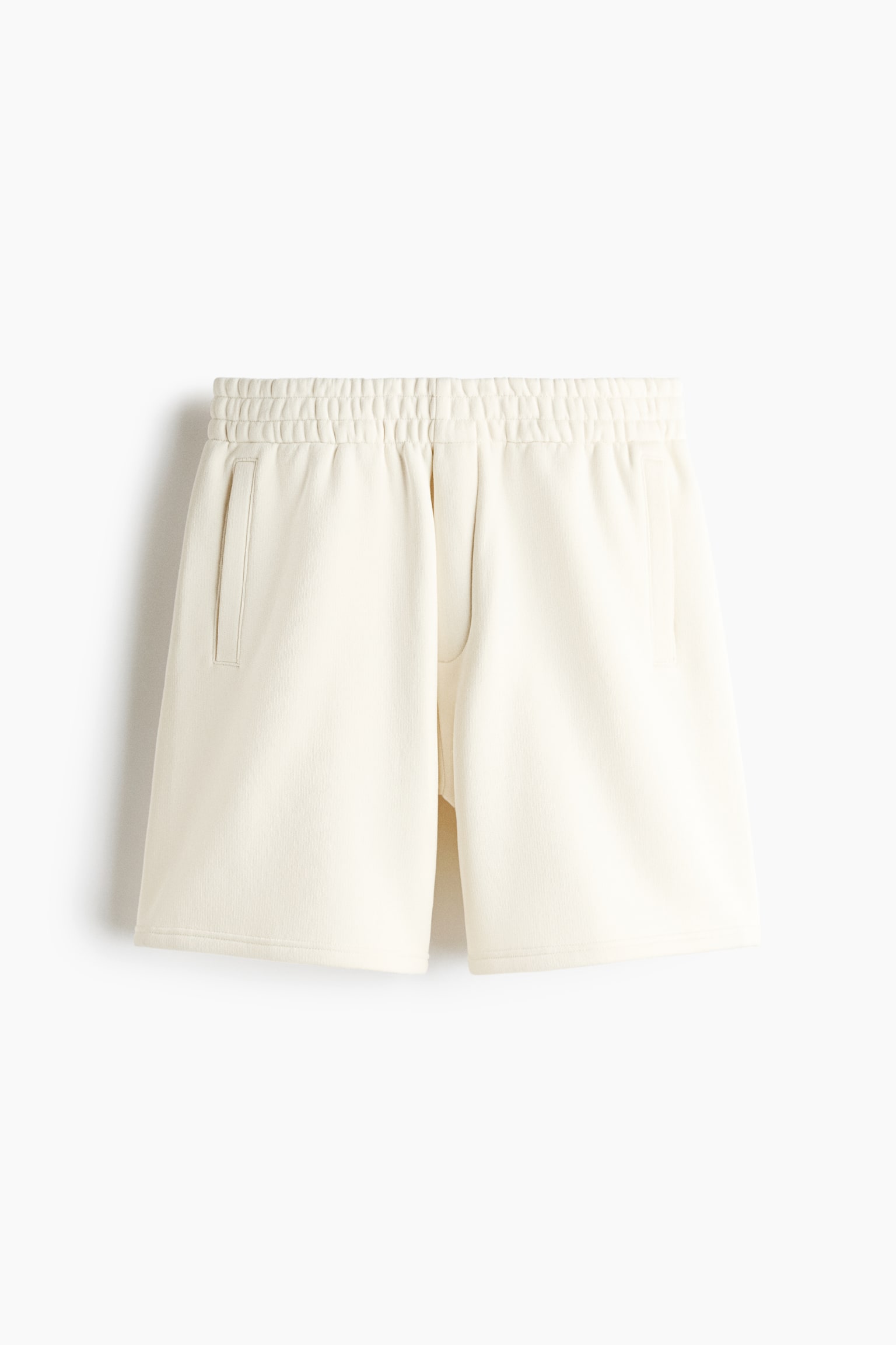 Shorts Relaxed Fit en french terry - Crema/Rosa coral/Negro - 1