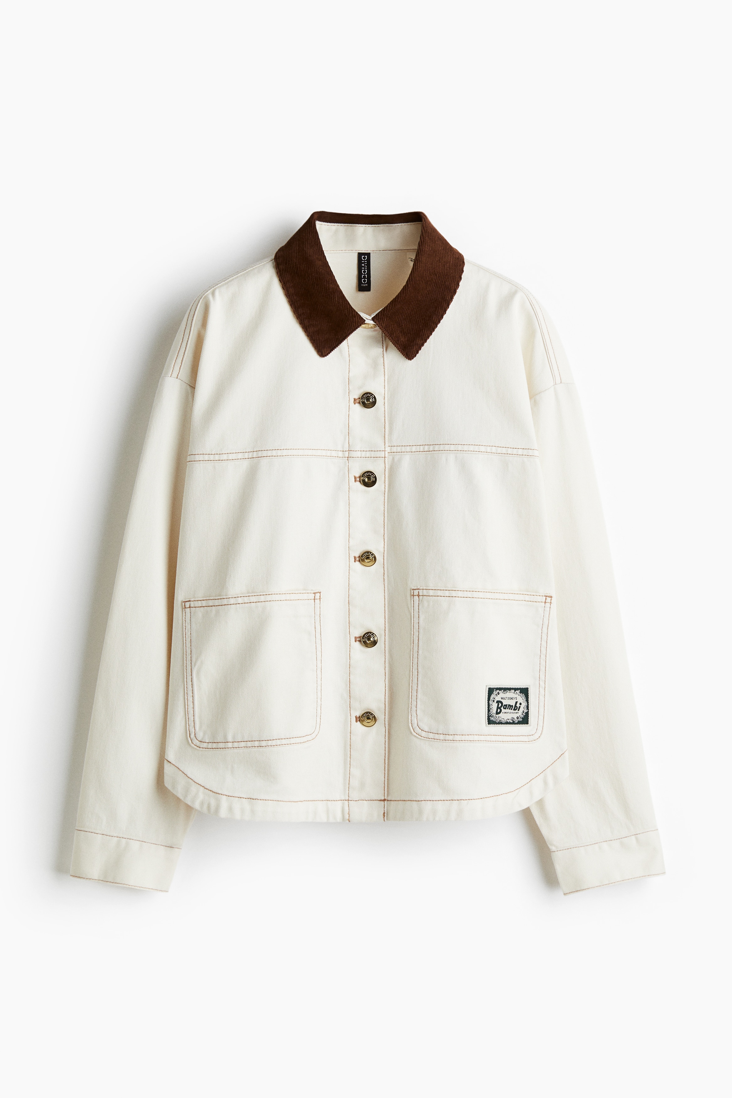 プリントツイルジャケット - クリーム／ブラウン - レディース | H&M JP