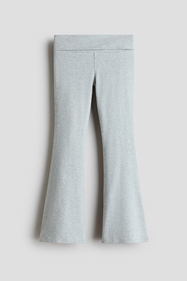Flared leggings - Light grey/Heart/Black/Star/Navy blue/Polka dot - 1