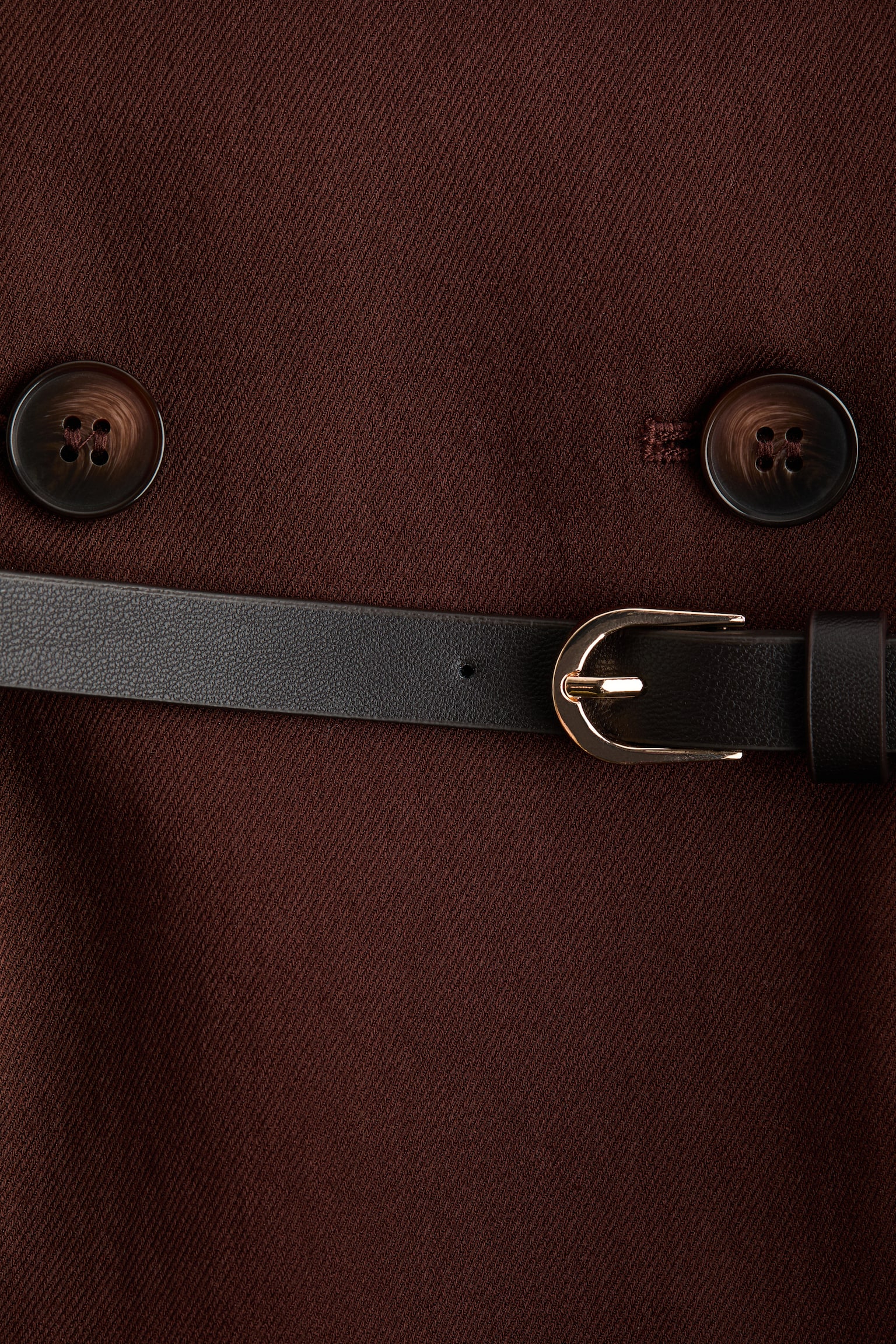 Double-breasted blazer dress - Dark rust brown - 5