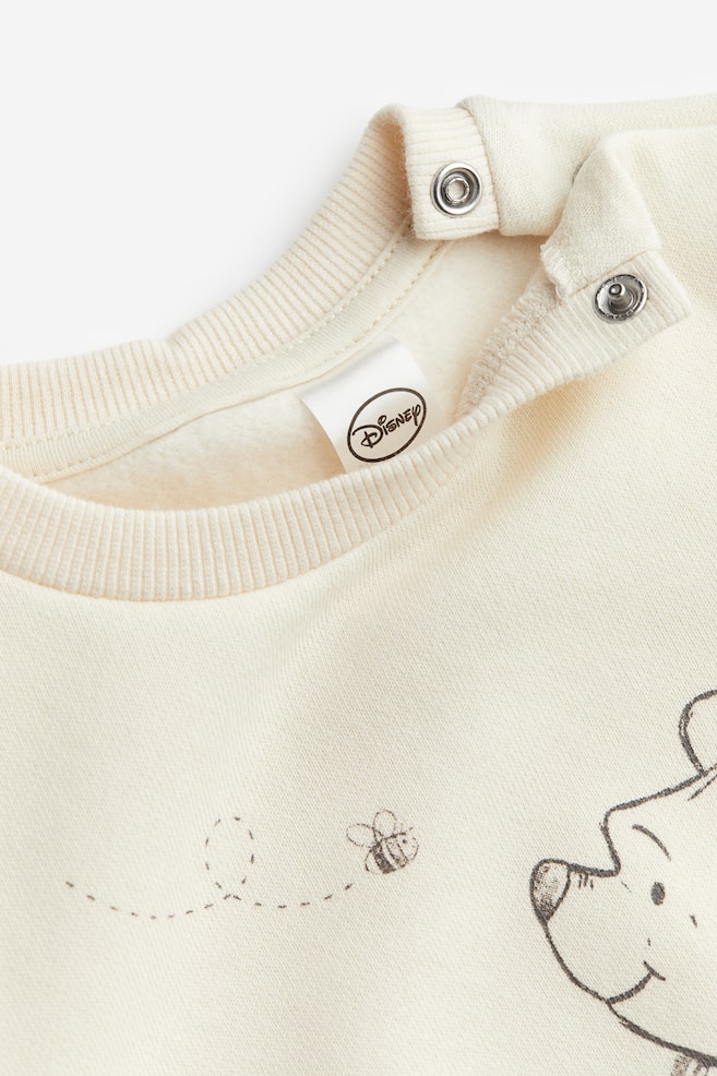 2-piece sweatshirt set - Cream/Winnie the Pooh/White/Minnie Mouse/Light grey marl/Minnie Mouse/Black/Stranger Things - 2