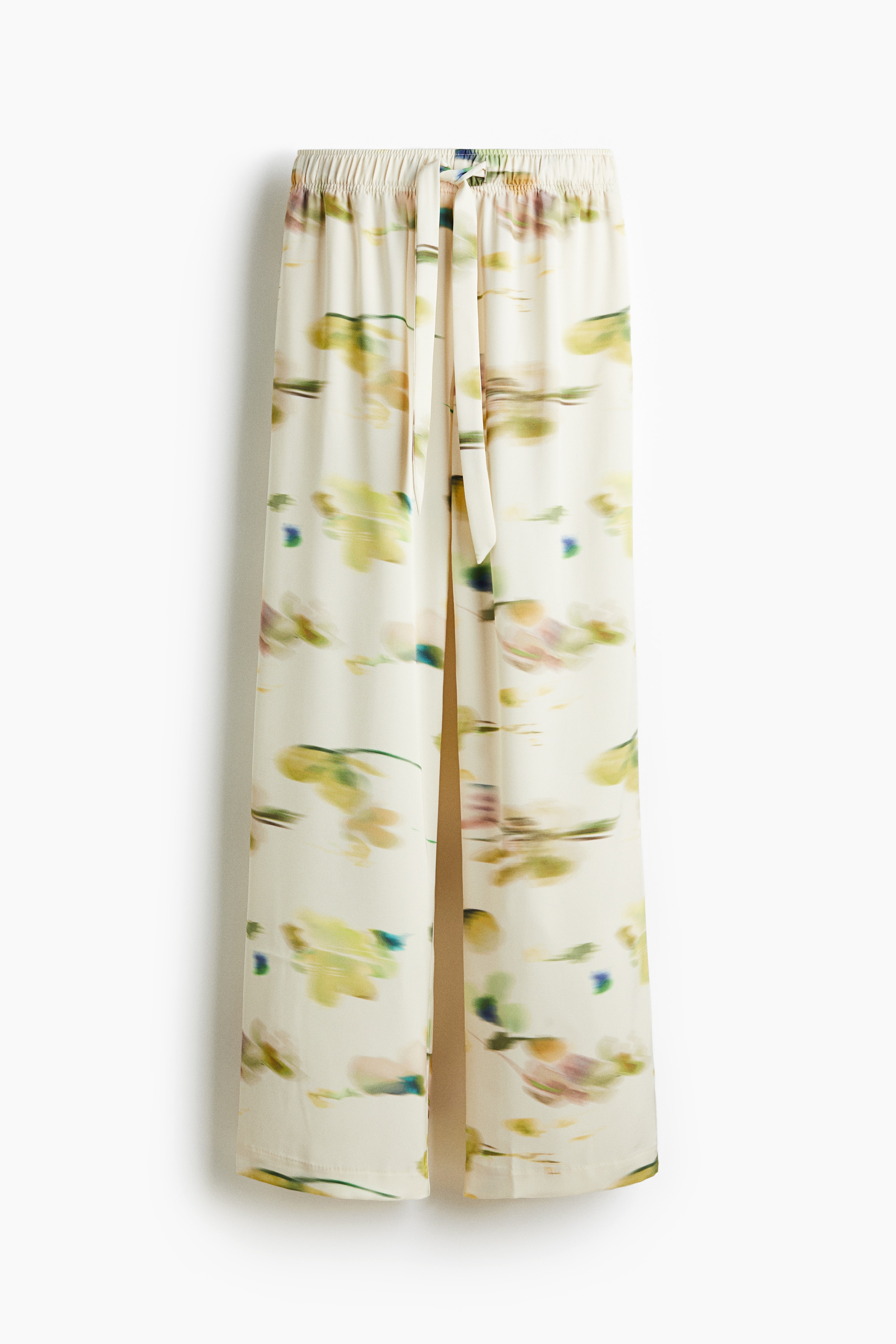Wide trousers - Cream/Patterned/Black/Patterned/Black