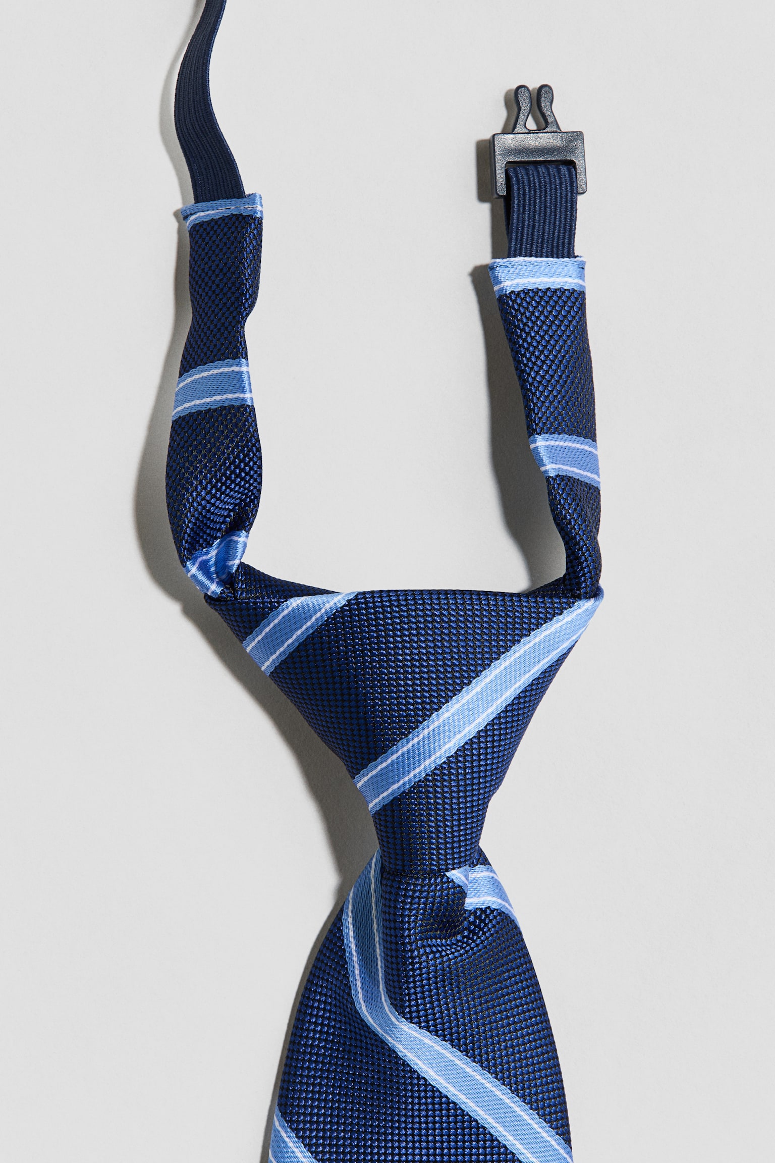 Попередньо зав’язана краватка - Dark blue/Striped/Темно-синій/Темно-сині/червоні смужки - 2