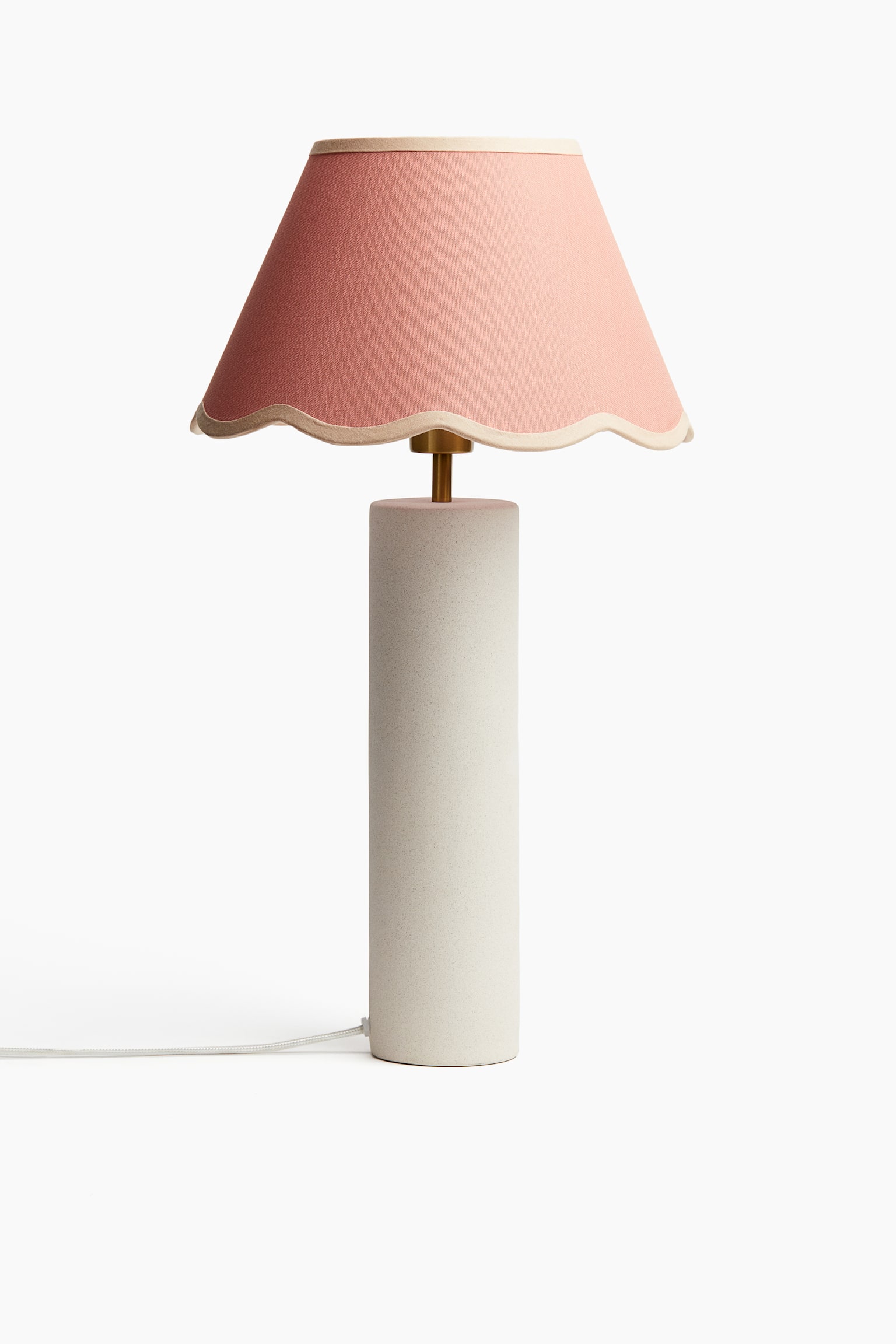 Scallop-edged lampshade - Pink/Orange - 3