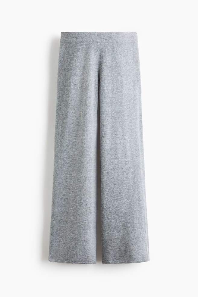 Pantalon à taille élastique - Gris chiné/Beige foncé chiné/Noir - 1