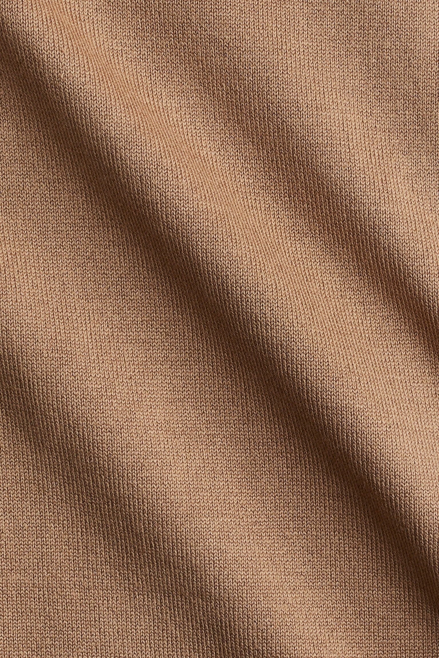 Fine-knit polo-neck top - Beige/Black/striped/Red/White - 5