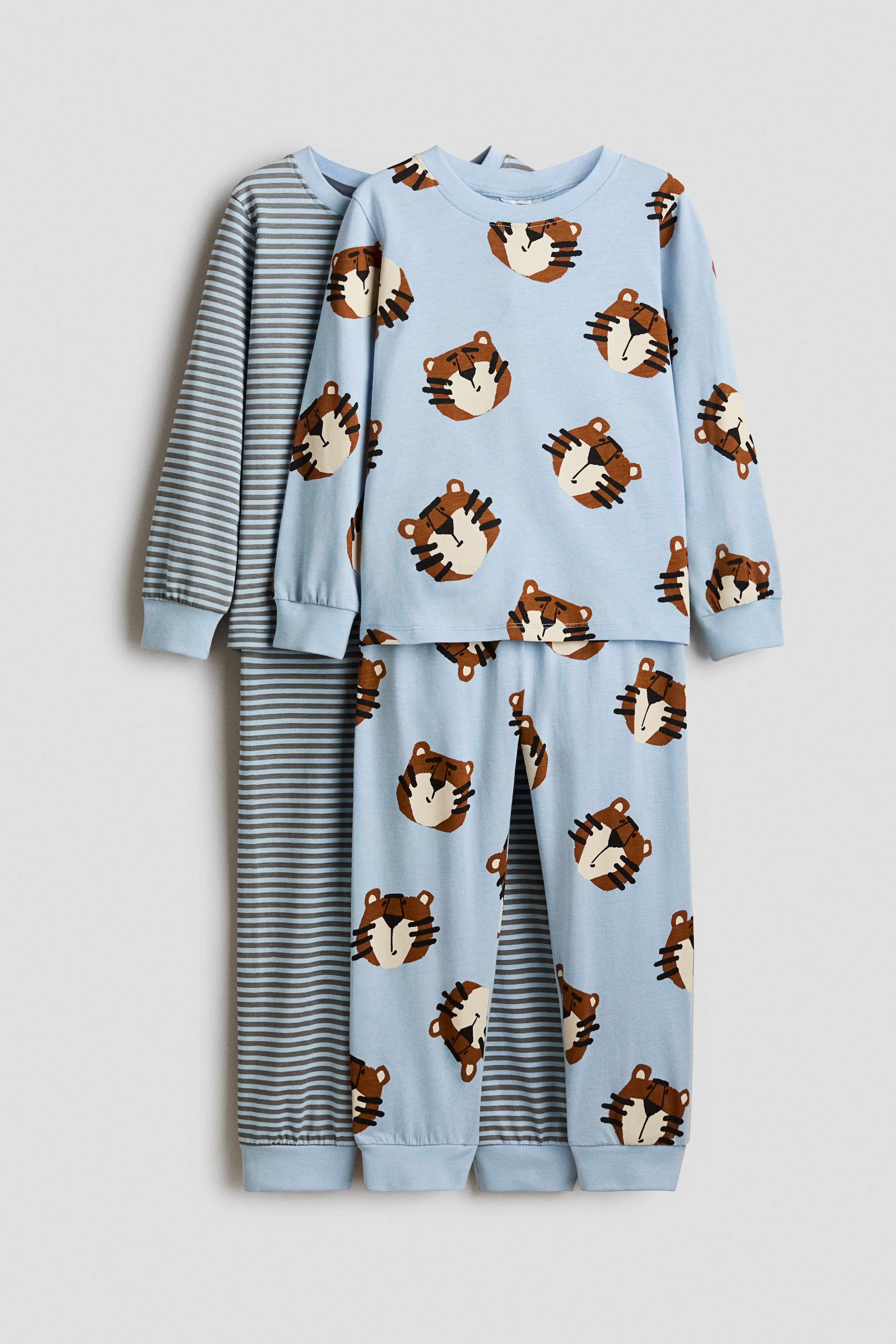 Lot de 2 pyjamas imprimés en cotonModèle