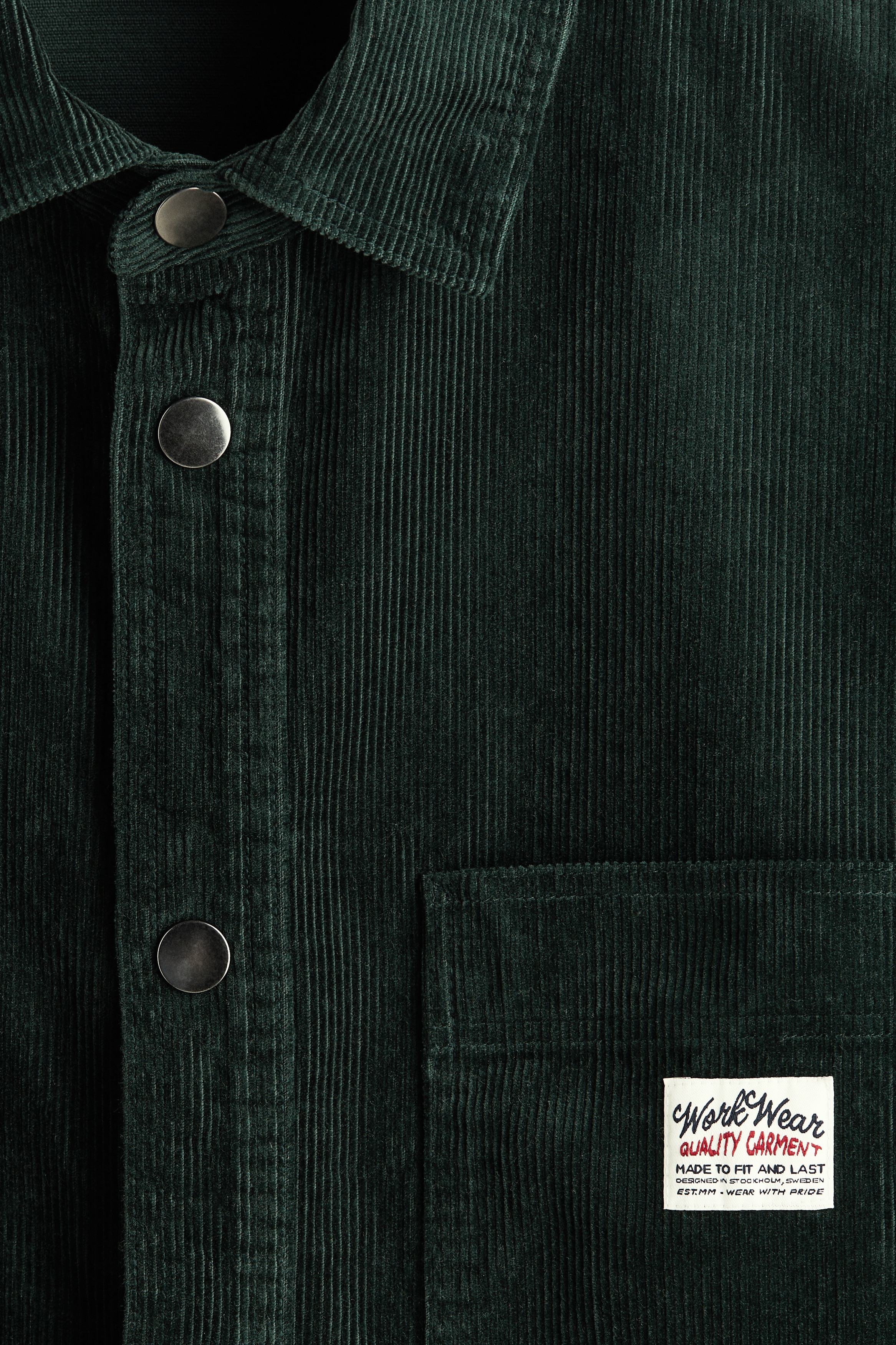 Oversized cotton corduroy shirt