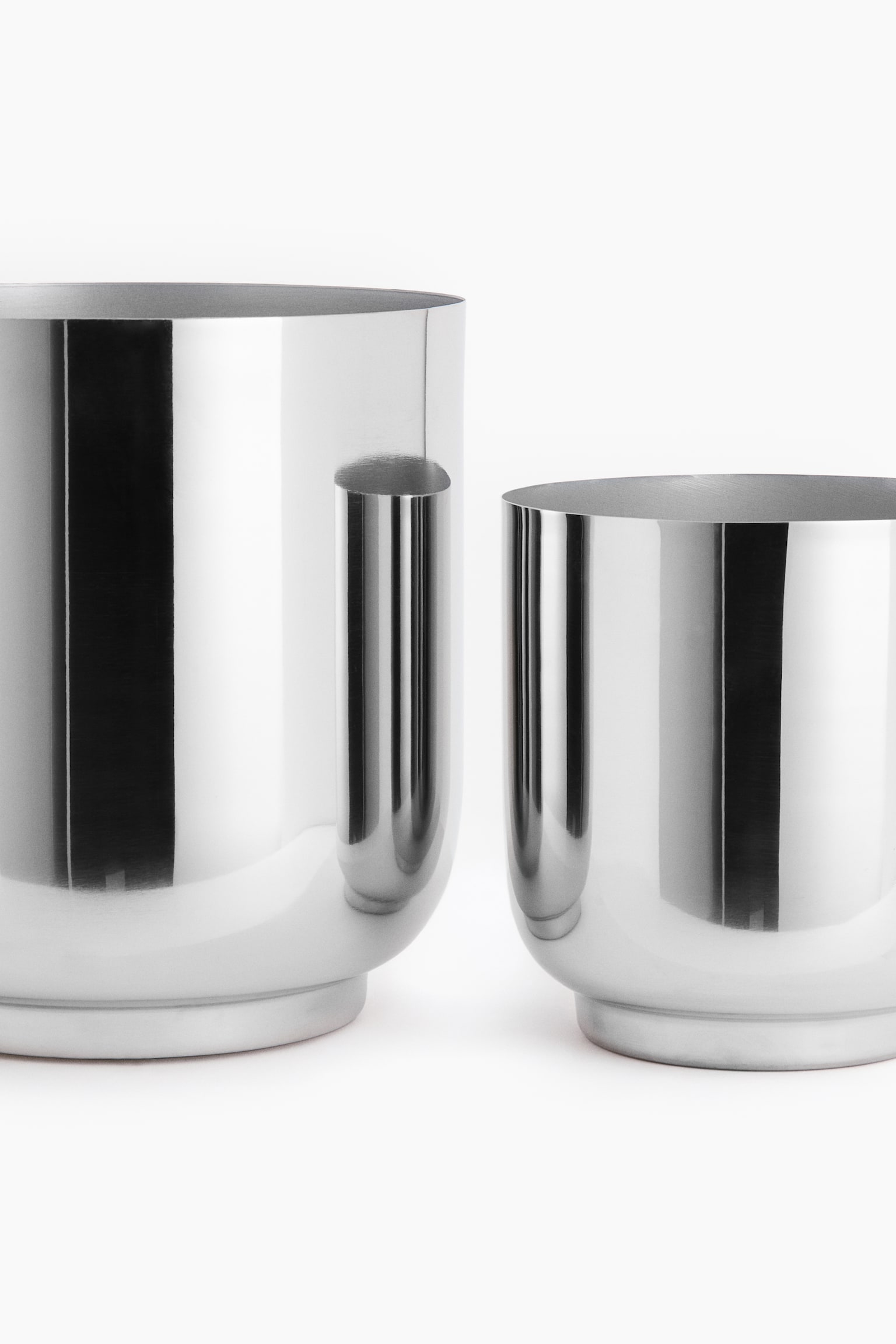 Stainless steel plant pot - Silver-coloured - 3