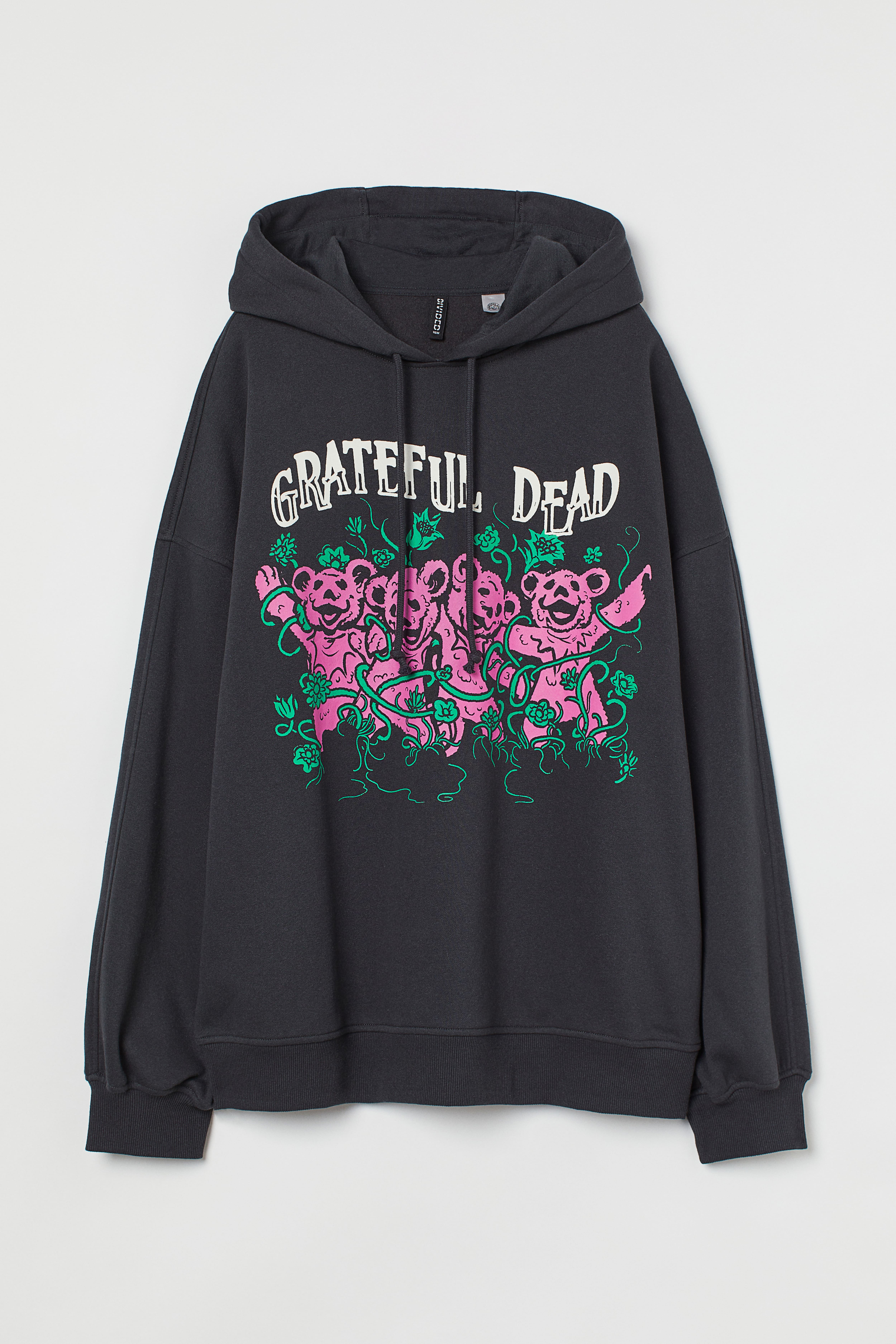 Printed hoodie Dark grey Grateful Dead Ladies H M GB