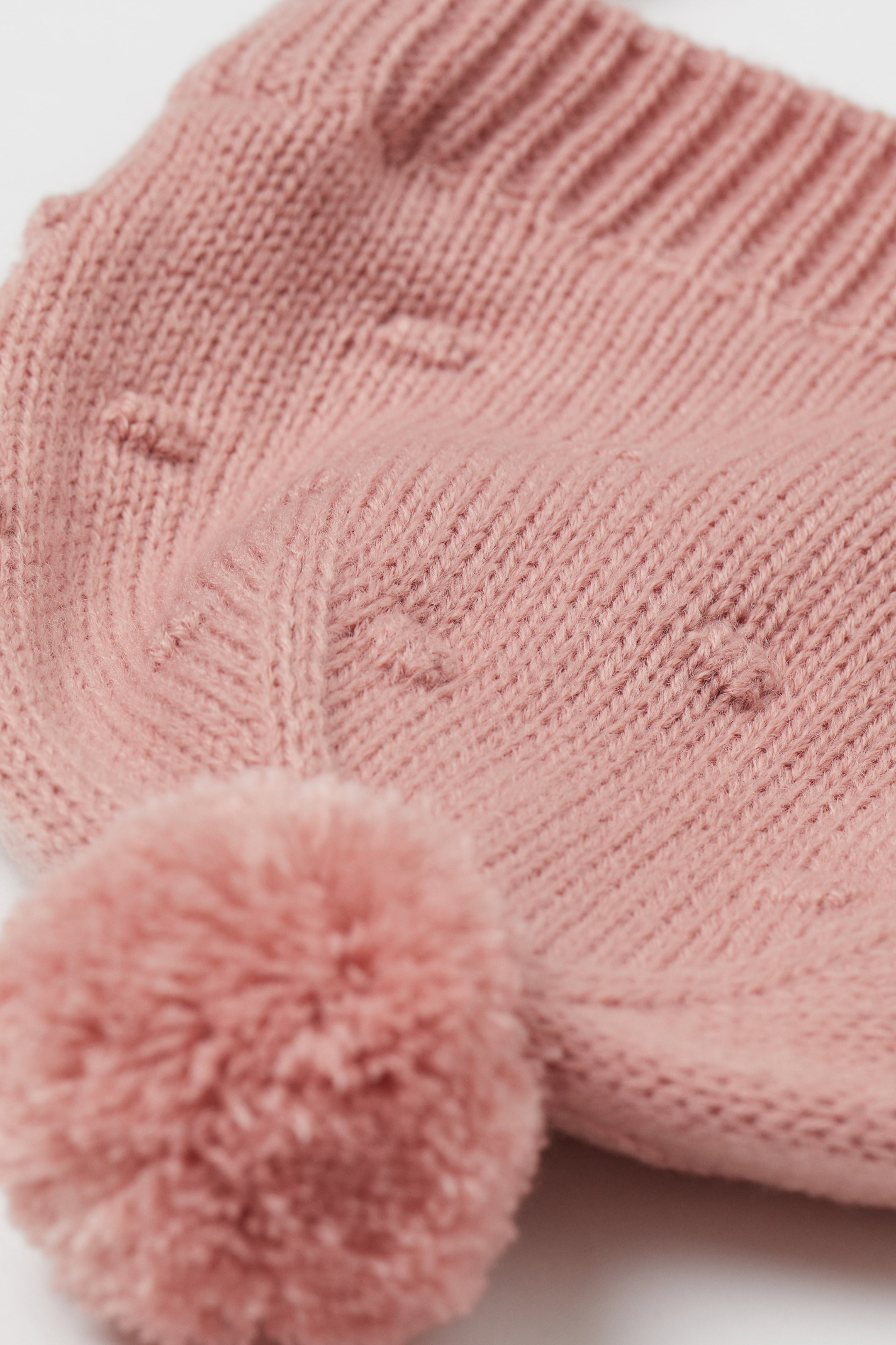 View larger image: Textured-knit hat - Old rose - Kids | H&M HK 2