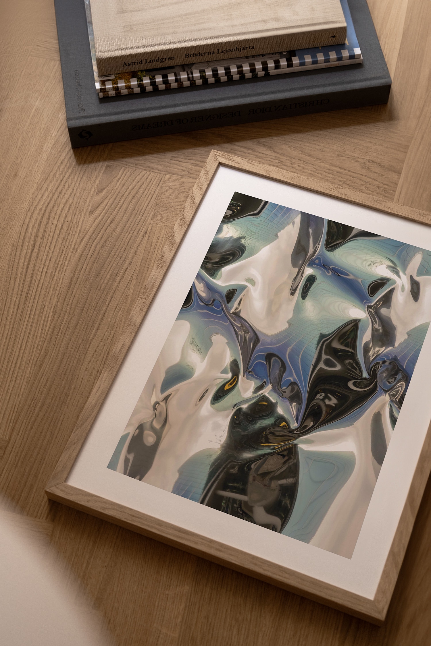 Metallic Waves Poster - Metallic Waves