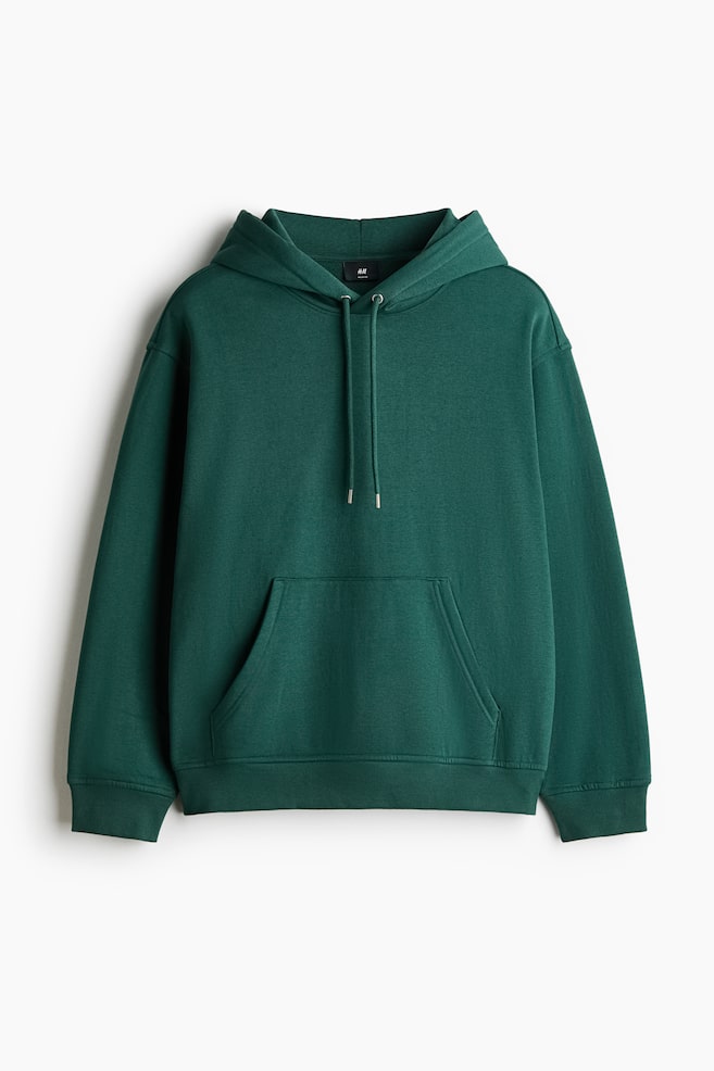 Loose Fit Hoodie - Dark green/Black/Dark gray/Dark gray/Navy blue/Dark teal/Dark forest green/White/Light gray melange/Beige/Light blue/Light gray/Light blue/White/Dark khaki green/Dark brown/Light beige/Eggplant - 1