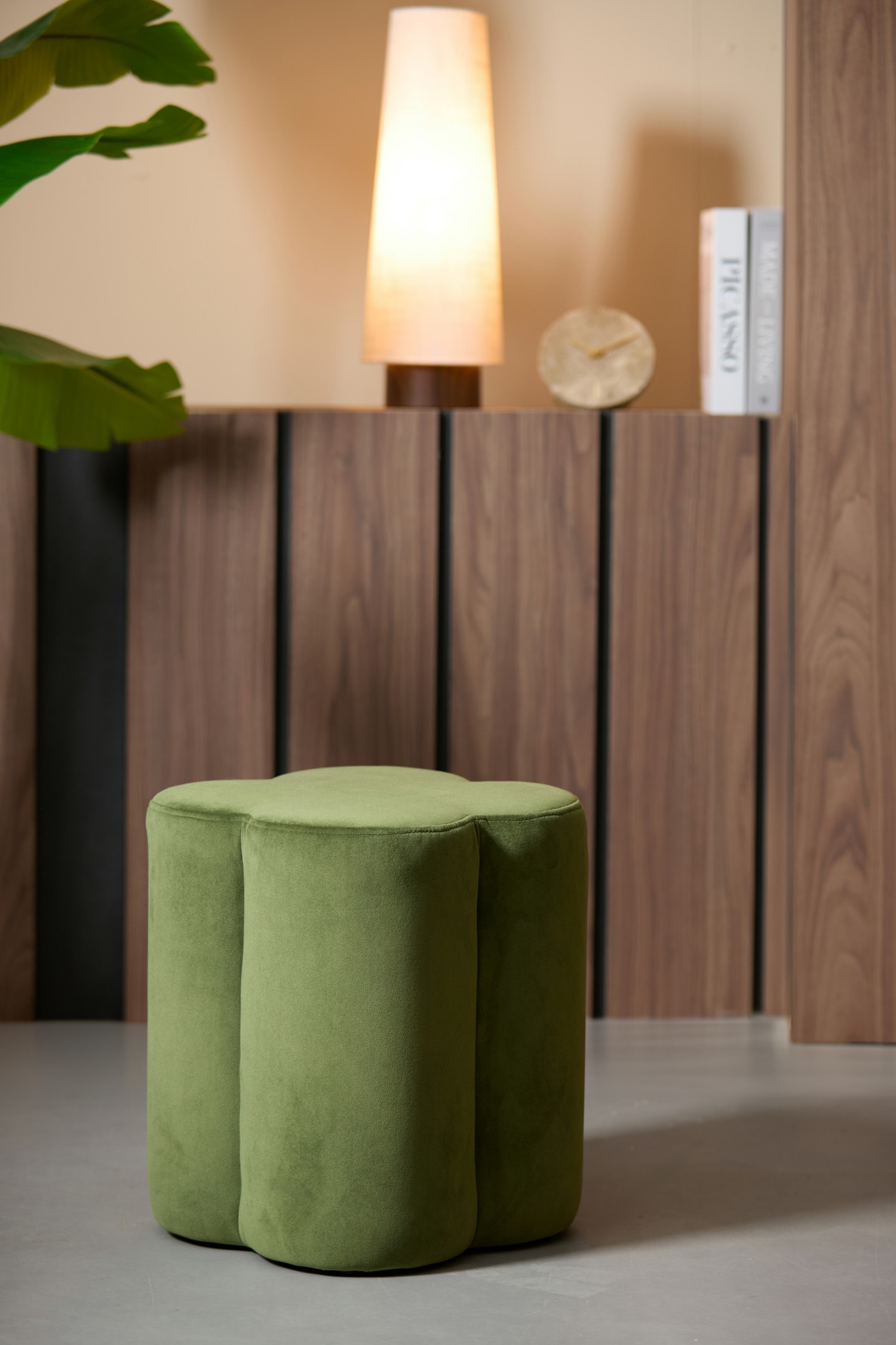 Nalani Pouf - Vert Olive/Crème/Marron Foncé/Vert Foncé/Terre Cuite/Vert Menthe