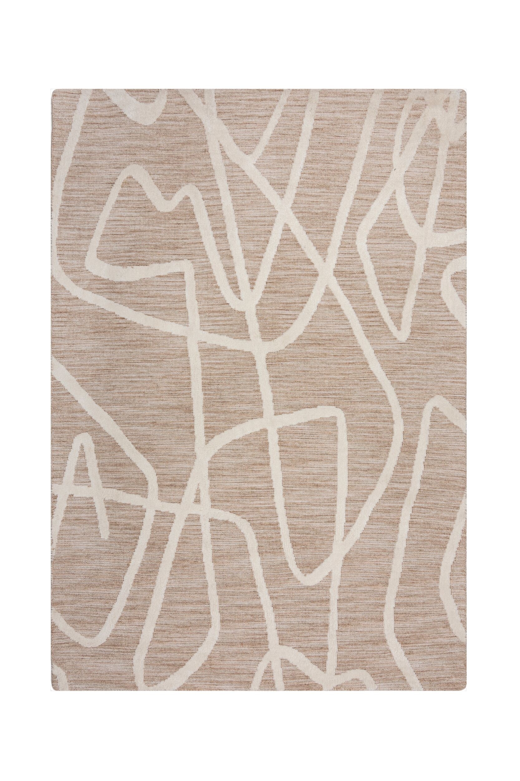 Flair Rugs - Micah Abstract Vloerkleed - Beige - size: 120x170