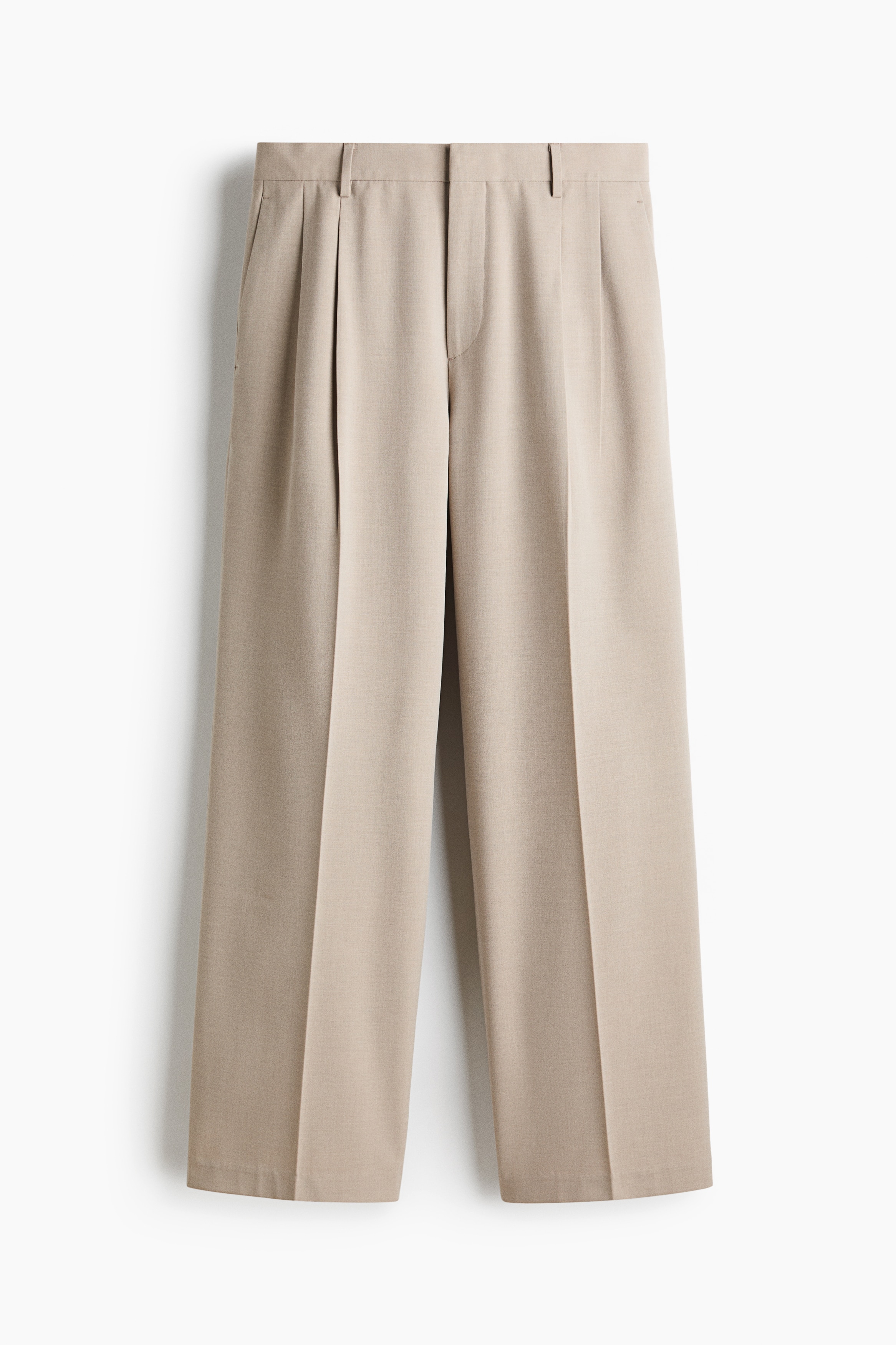 Huolitellut housut Loose Fit - Beige/Musta/Tummanharmaa