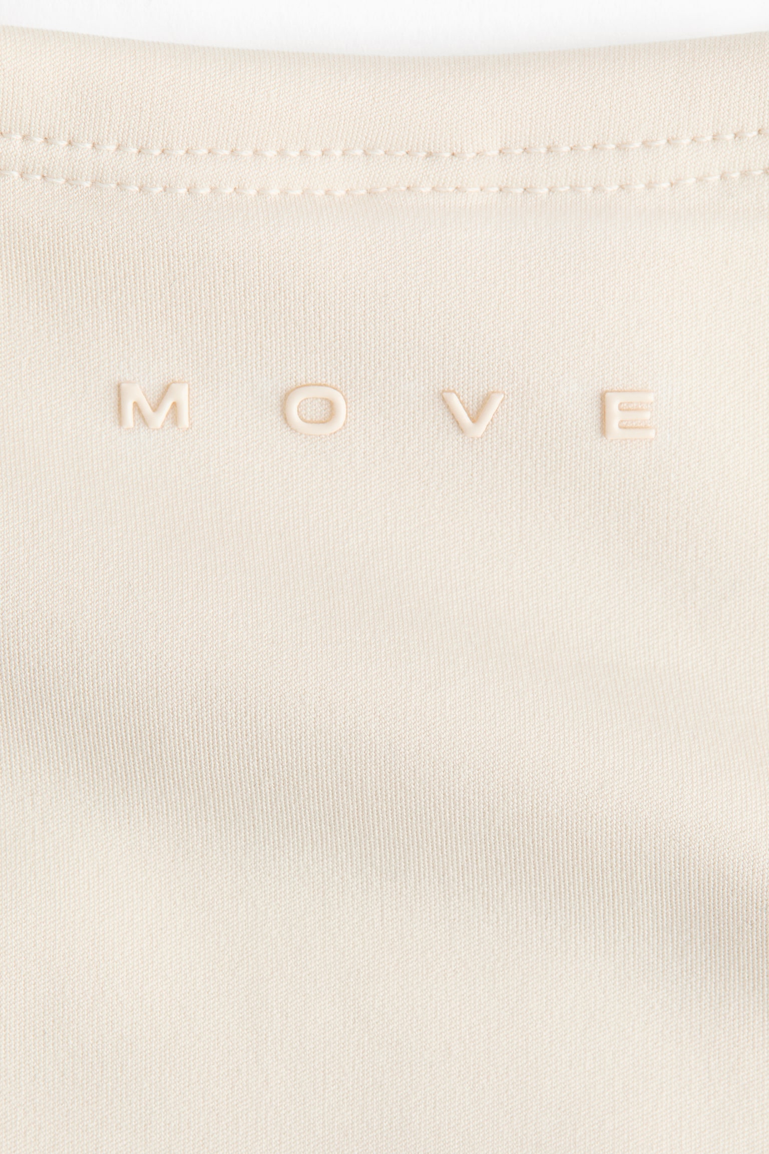 Long-sleeved sports top with DryMove™ - Light beige/Black - 3