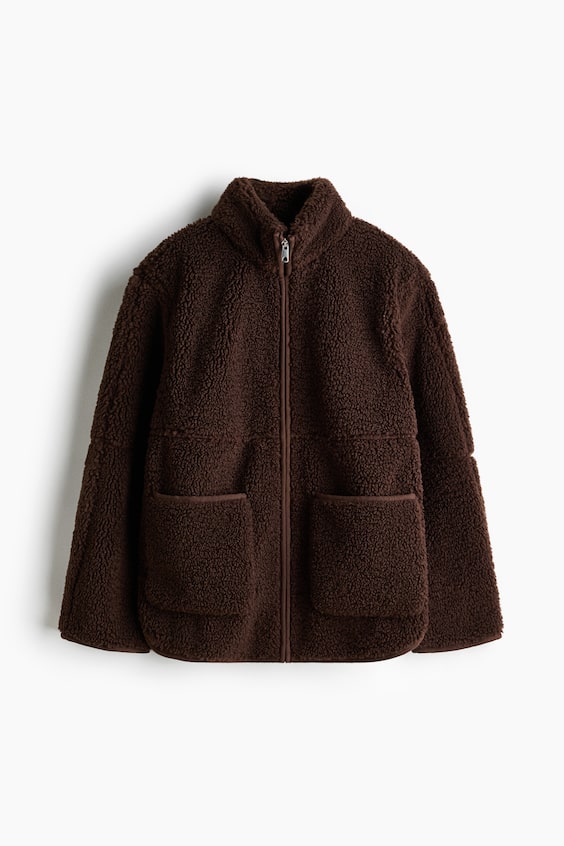 Женские куртки H&M Teddy Fleece Jacket