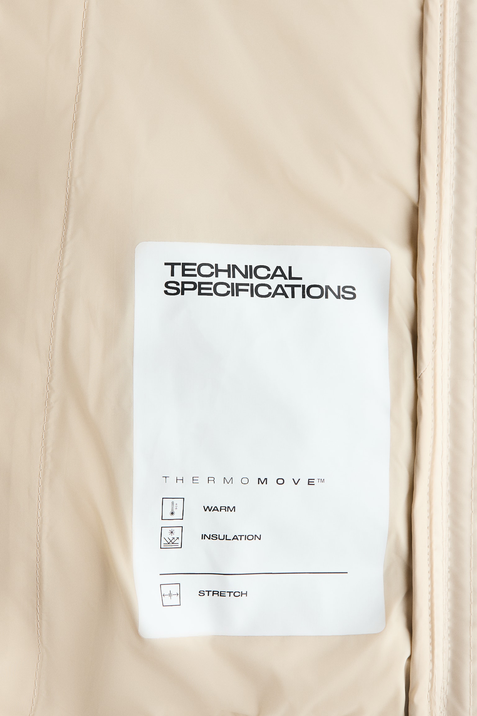 Hybrid down jacket with ThermoMove™ - Light beige/Black/Dark beige - 6