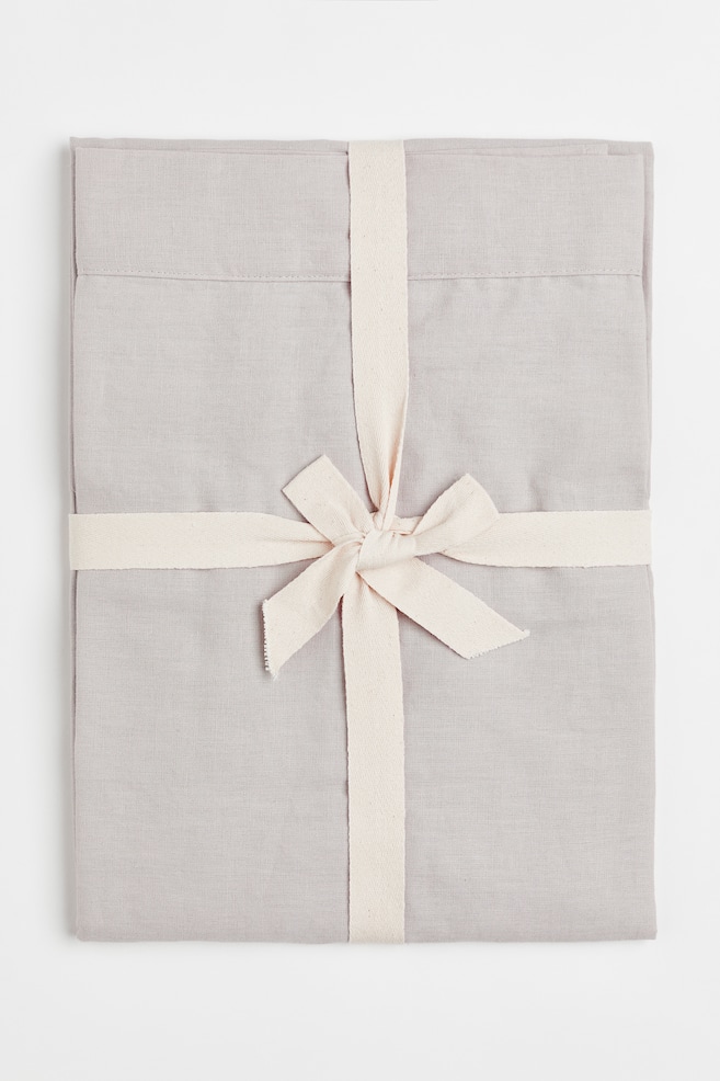 Linen-blend roll-up curtain - Light greige/Light beige/White - 3