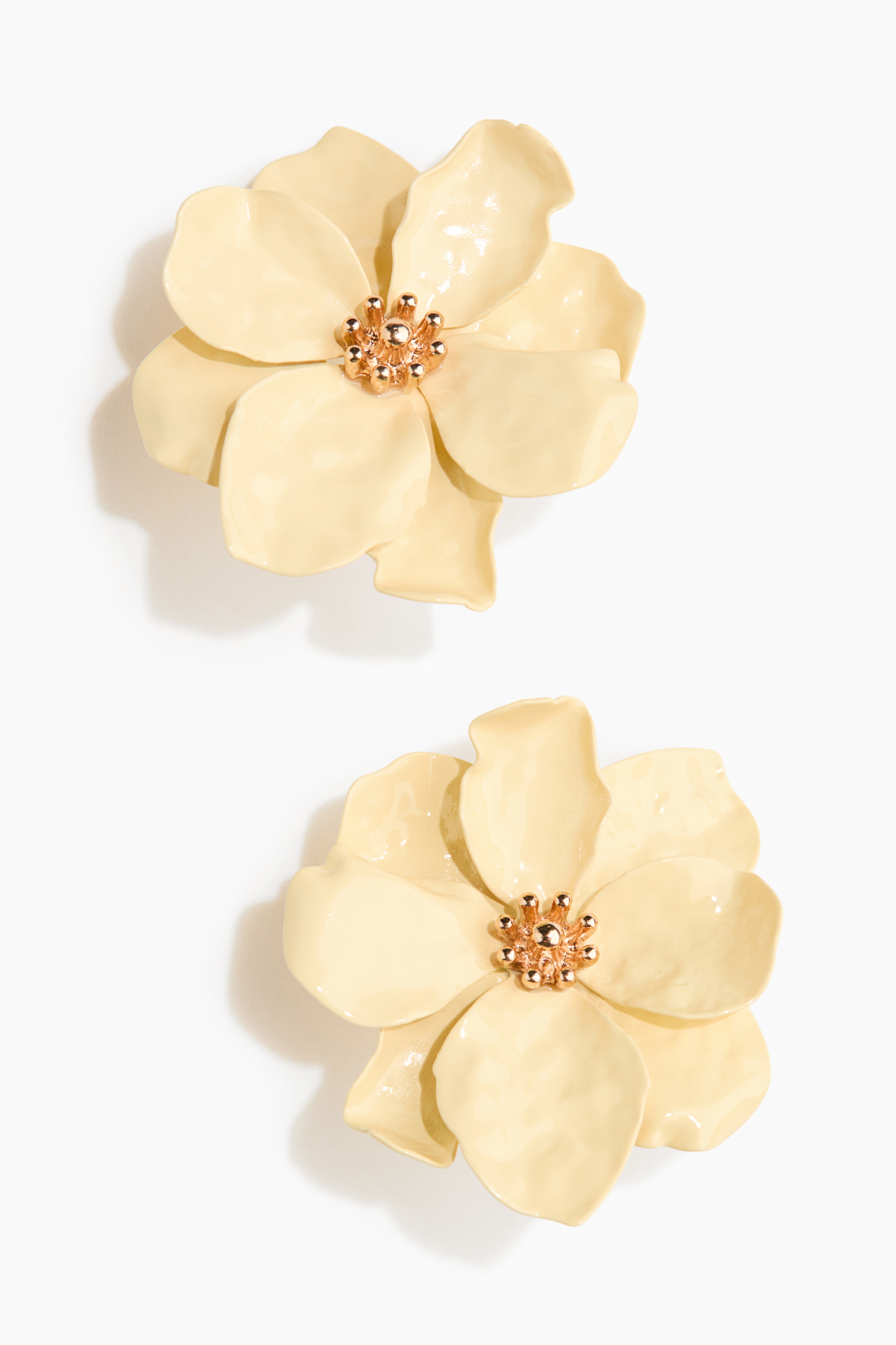 Women's White Flower-shaped earrings | H&M IN