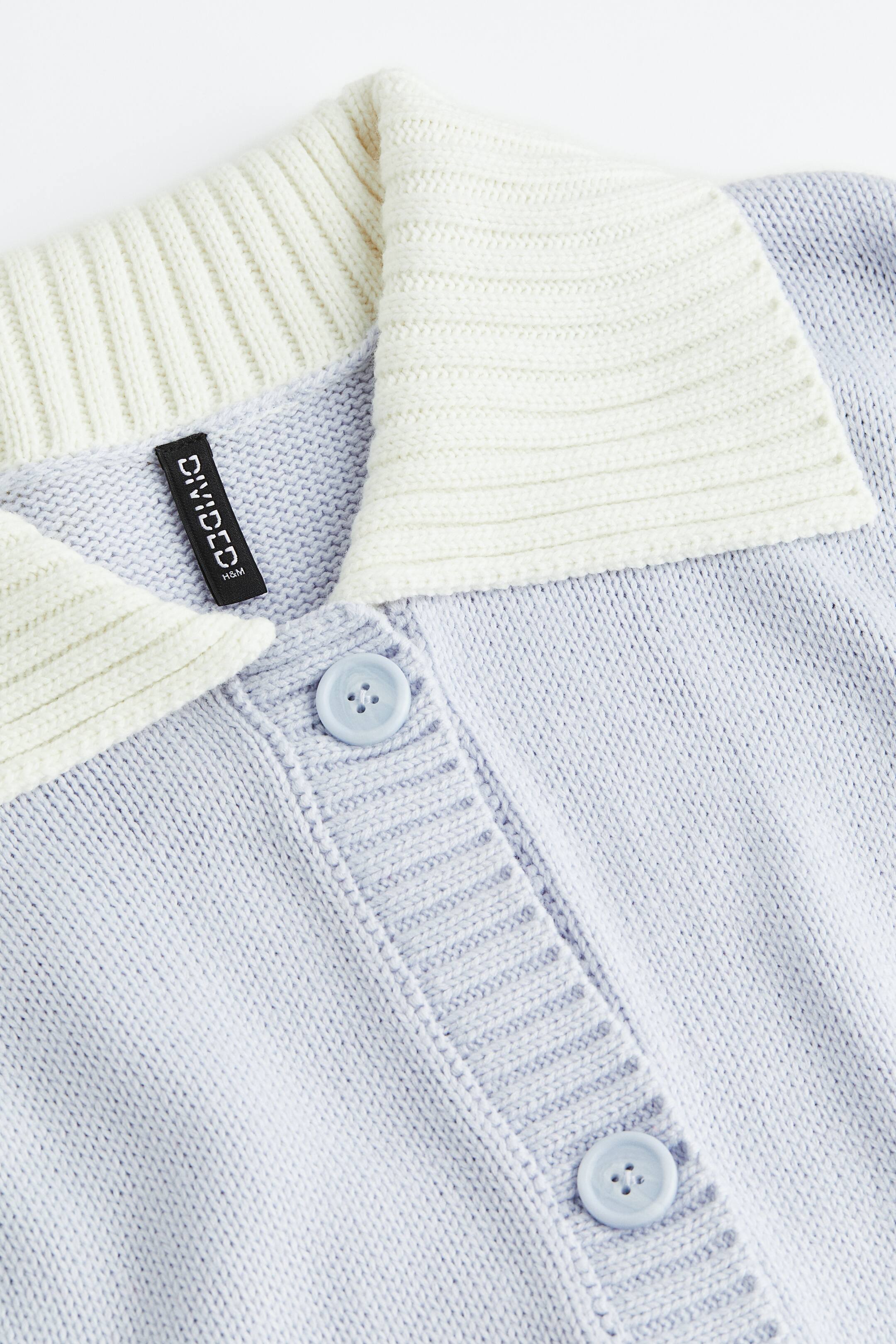 拡大画像を表示: オーバーサイズ 襟付きカーディガン - ライトブルー／バニー - レディース | H&M JP 2