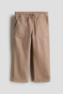 Joggers i bomullstwill