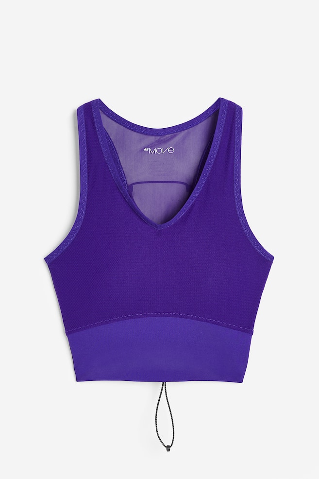 DryMove™ Light Support Sports bra - Dark purple/Black - 2