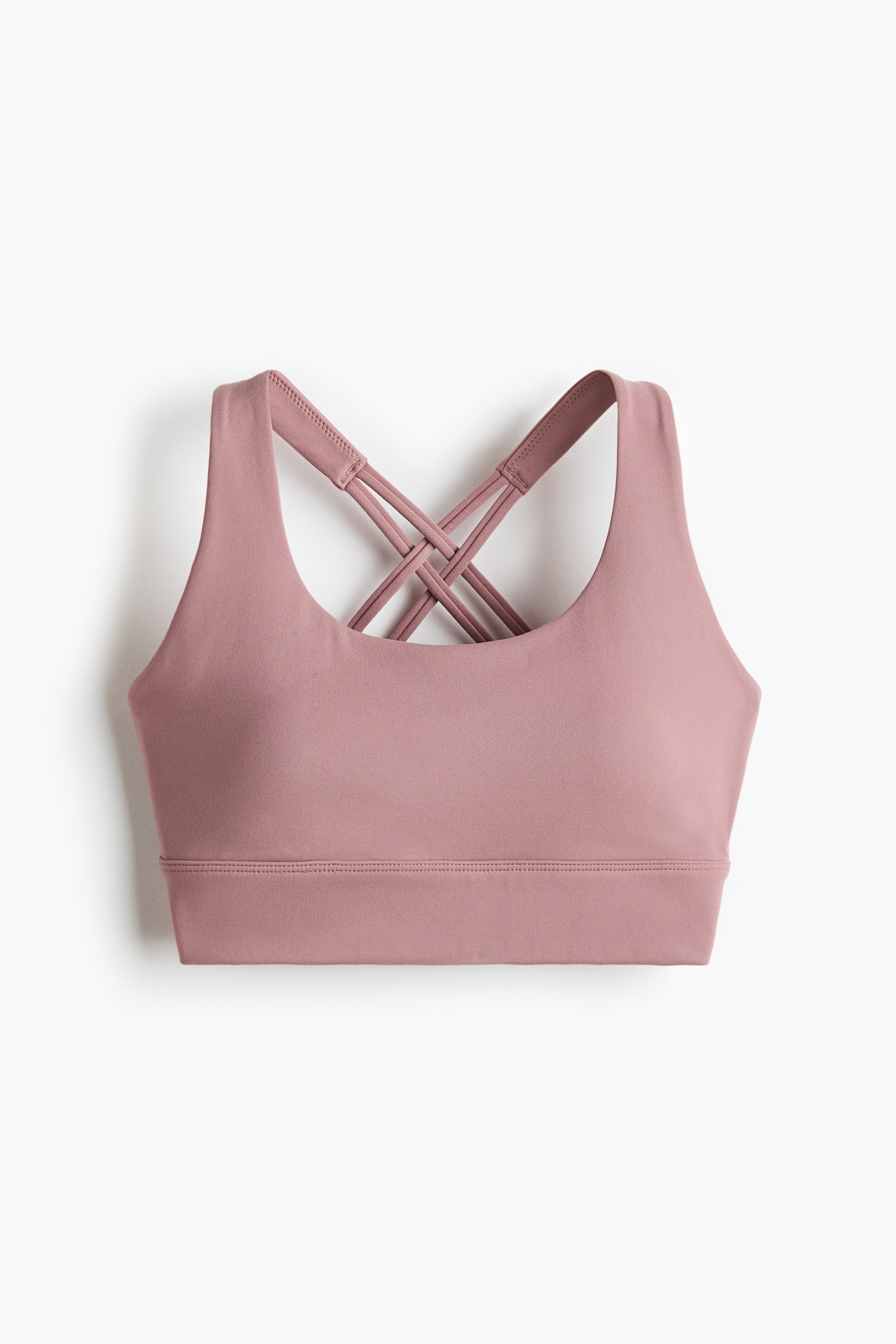 Top deportivo Medium Support con SoftMove™ - Rosa tenue/Chabacano claro/Negro/Café oscuro
