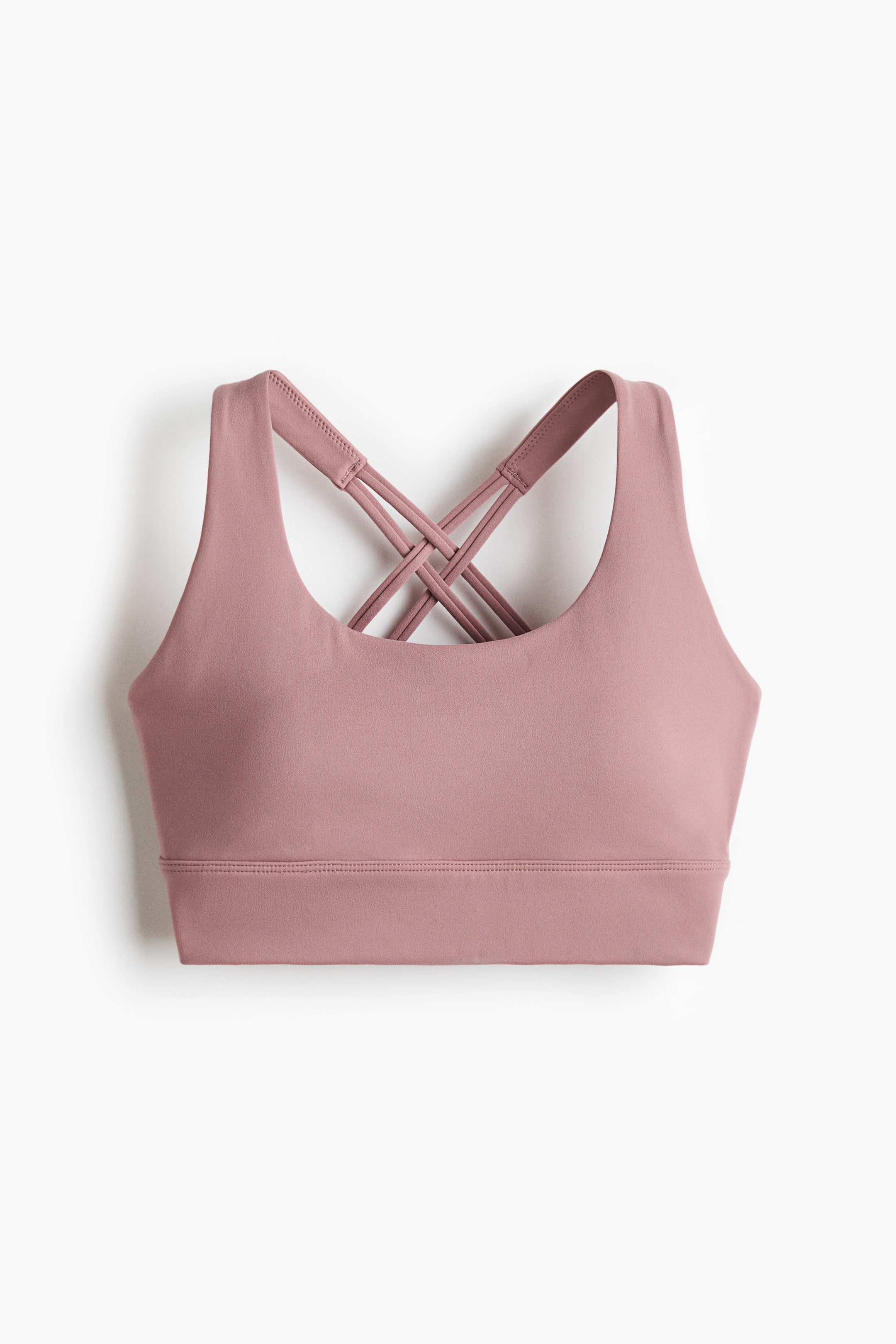 Ampliar la imagen: Top deportivo Medium Support con SoftMove™ - Rosa tenue - Ladies | H&M MX 1