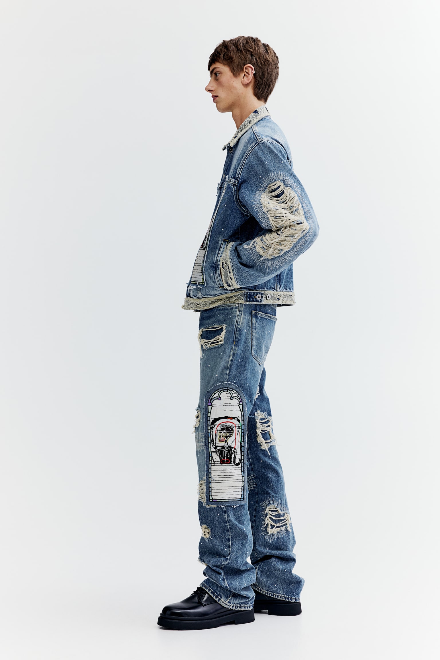 Regular Fit Denim jacket - Denim blue/Basquiat - 6