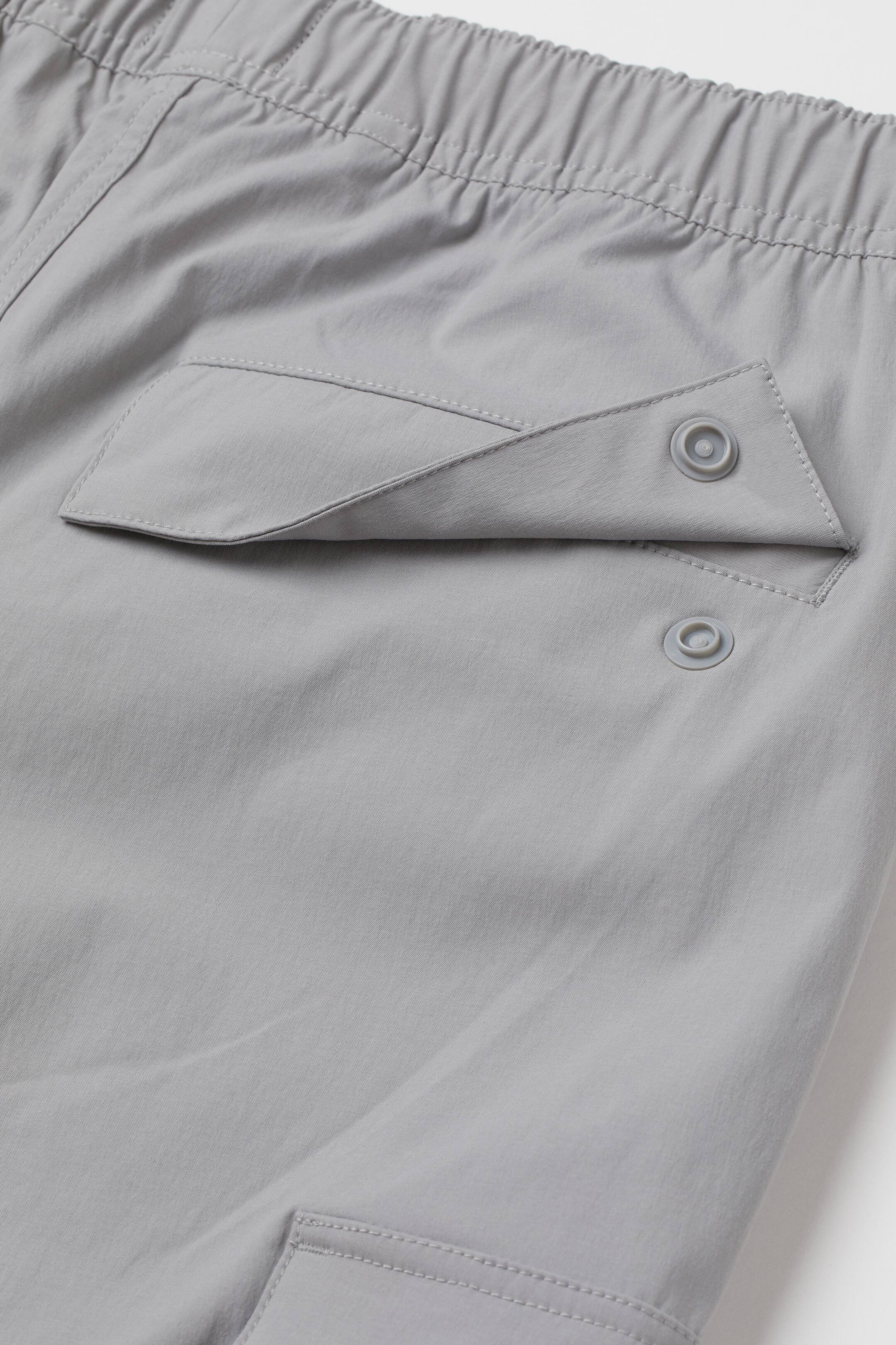 View larger image: Slim Fit Cargo Joggers - Light grey - Men | H&M AU 3