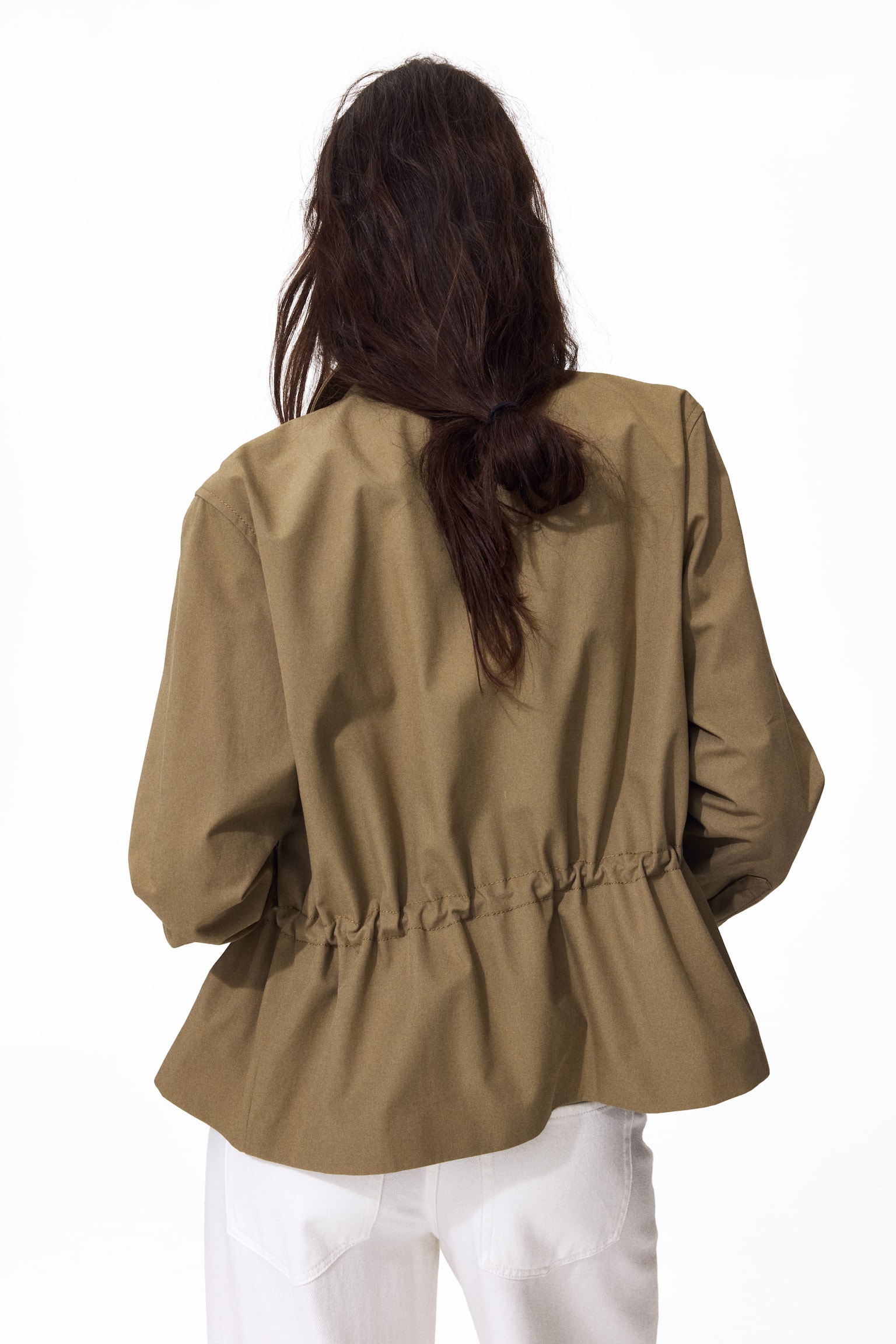 Cotton twill jacket - Khaki green - 5