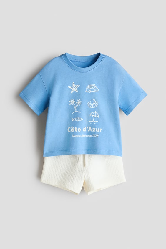 Детские топы H&M 2-Piece Cotton Jersey Set